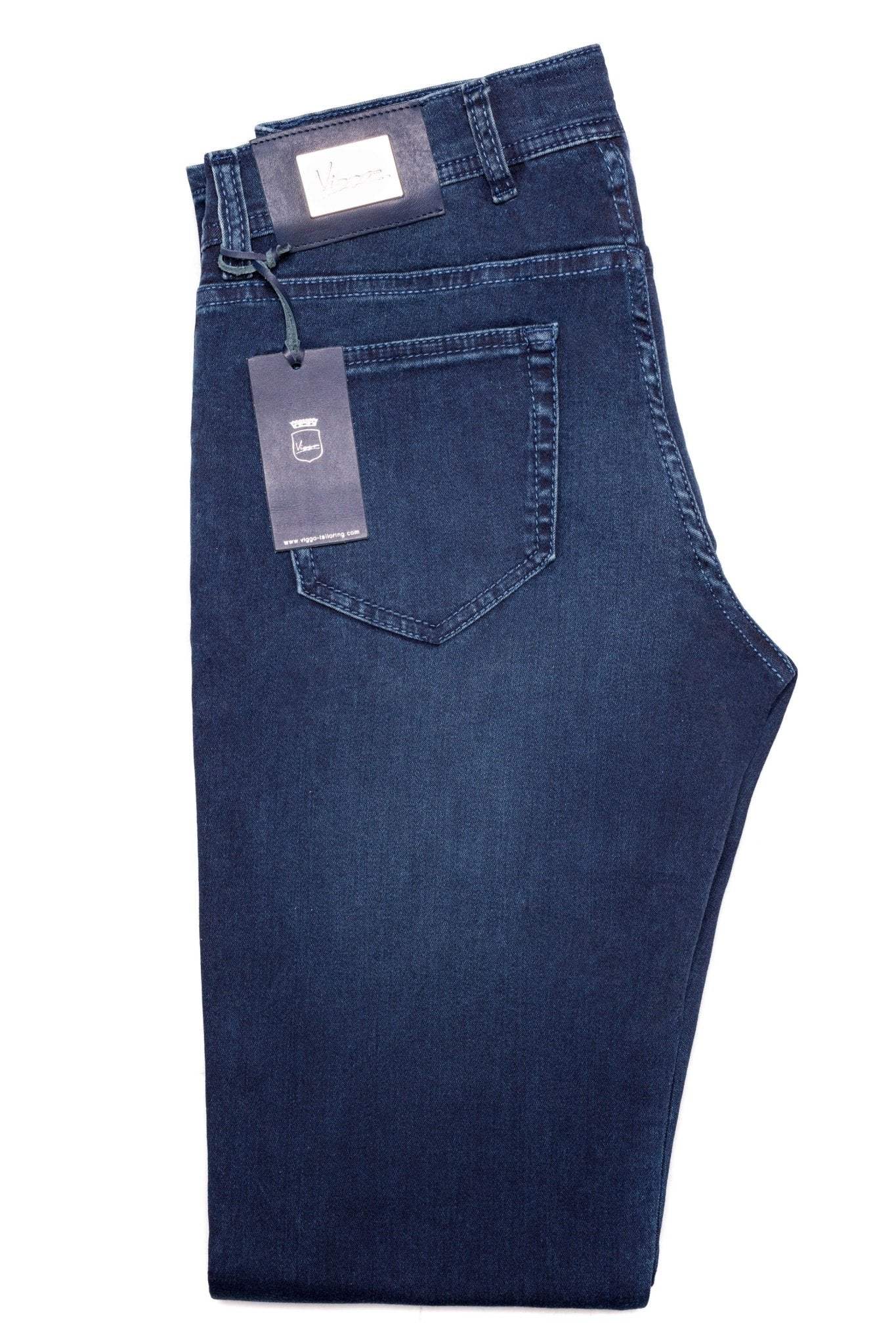 Blugi Albastri Cusatura Albastra