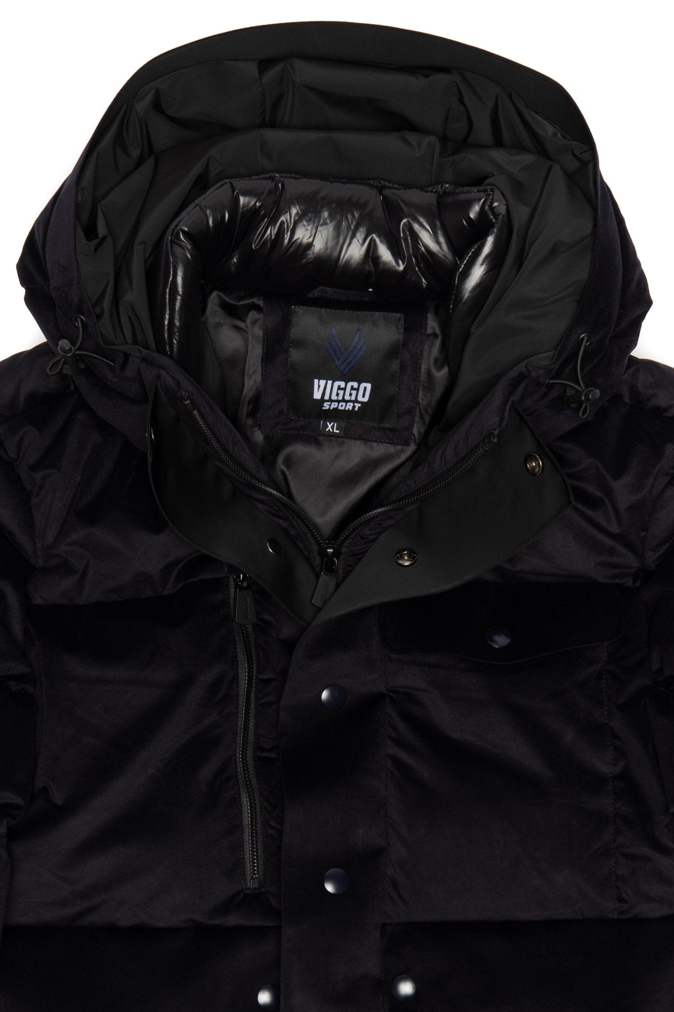 Geaca neagra din catifea - Viggo