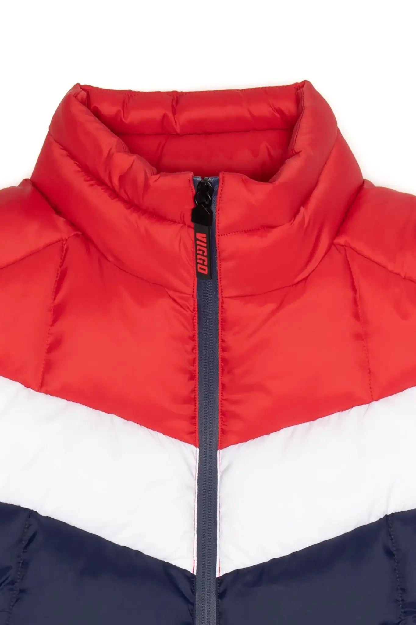 Navy Sport Vest With White And Red