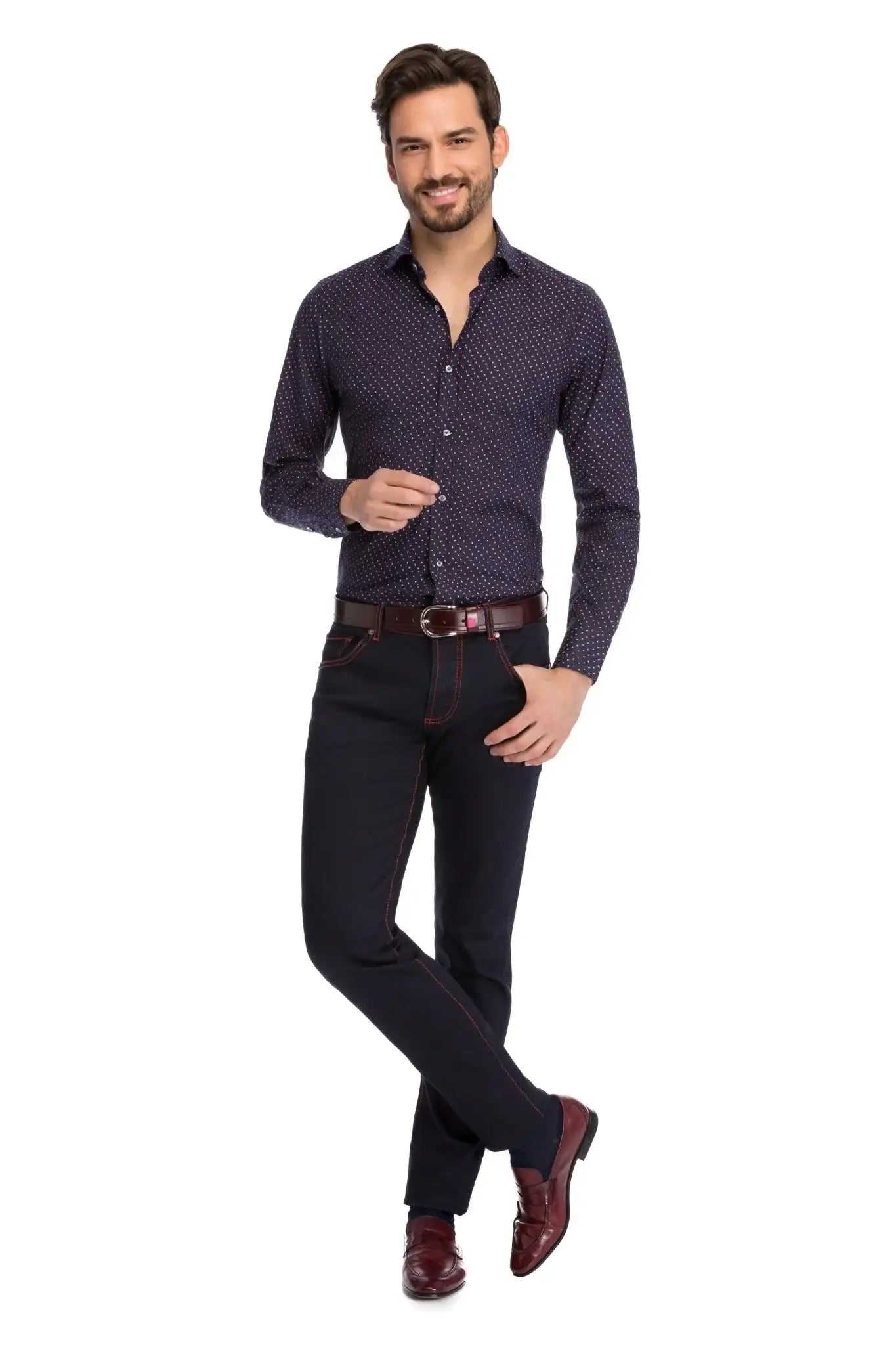 Blugi Bleumarin Inchis