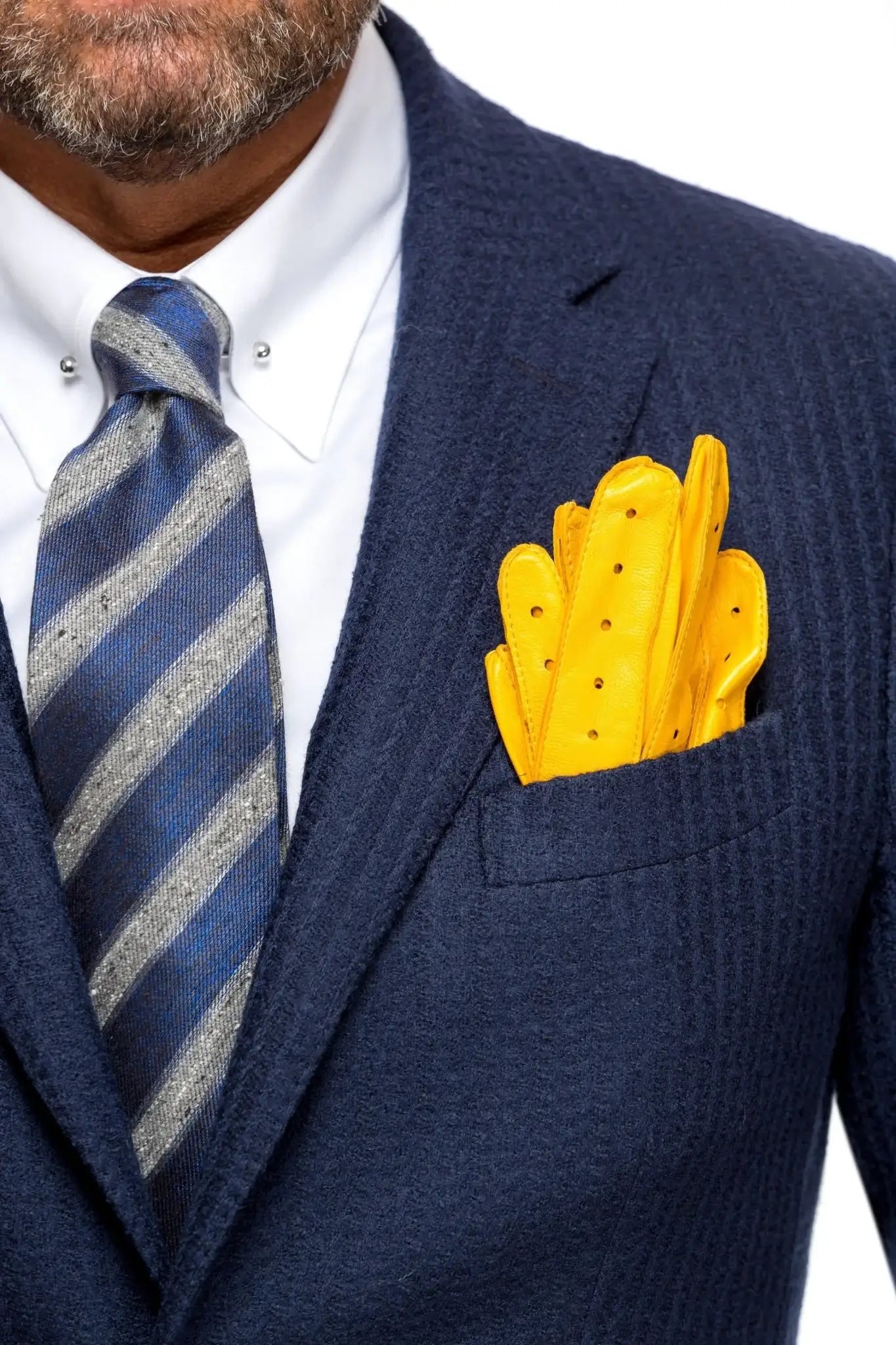 Sacou bleumarin texturat fin, slim fit