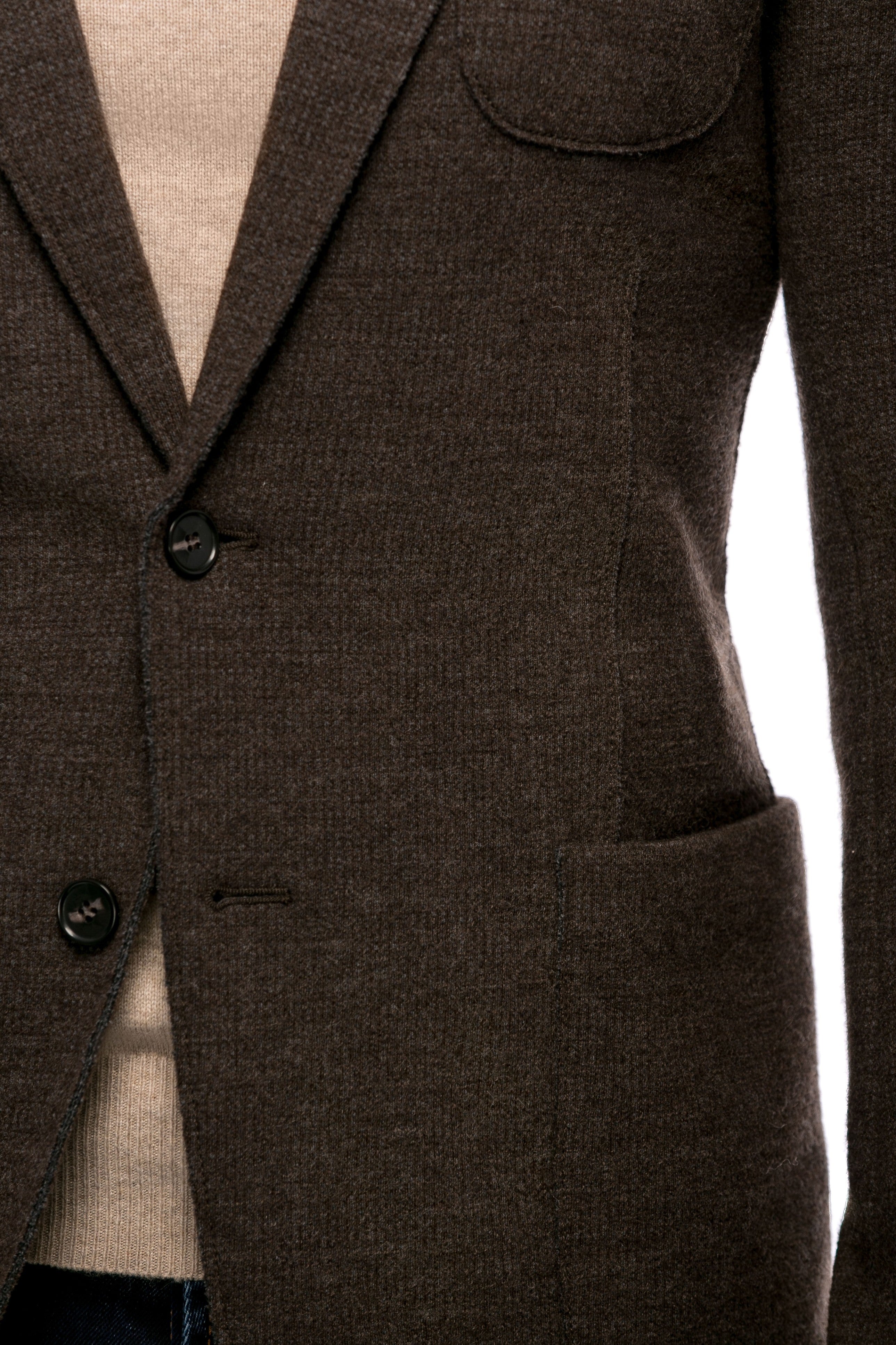 Sacou maro slim fit