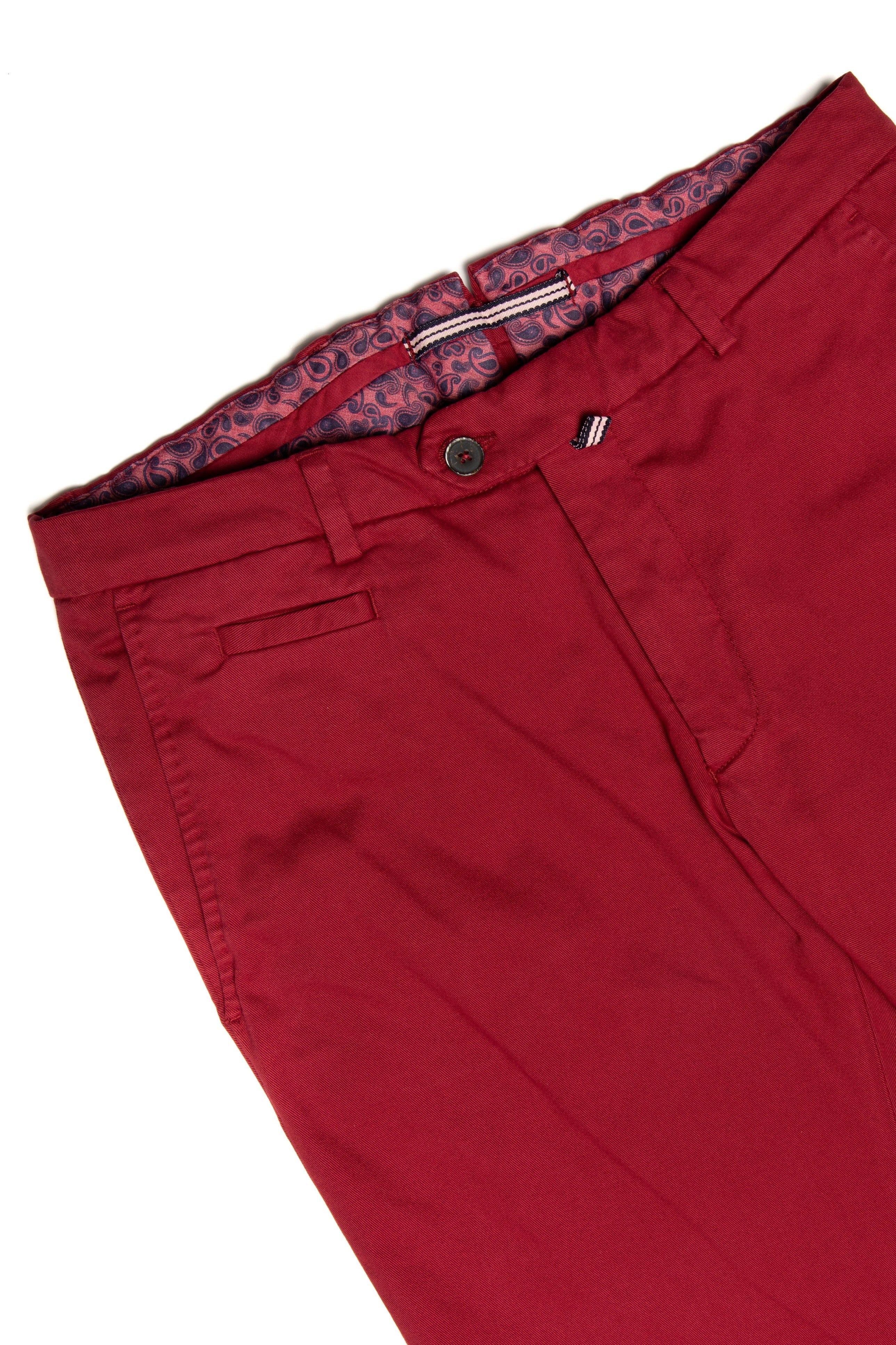 Pantalon Casual Chinos Rosu
