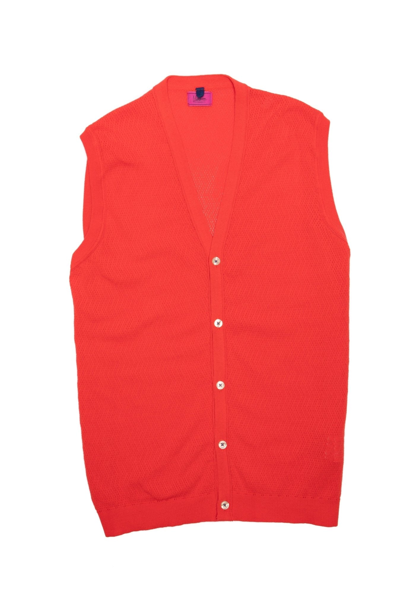 Vesta Casual Rosie Texturata Cu Nasturi - Viggo