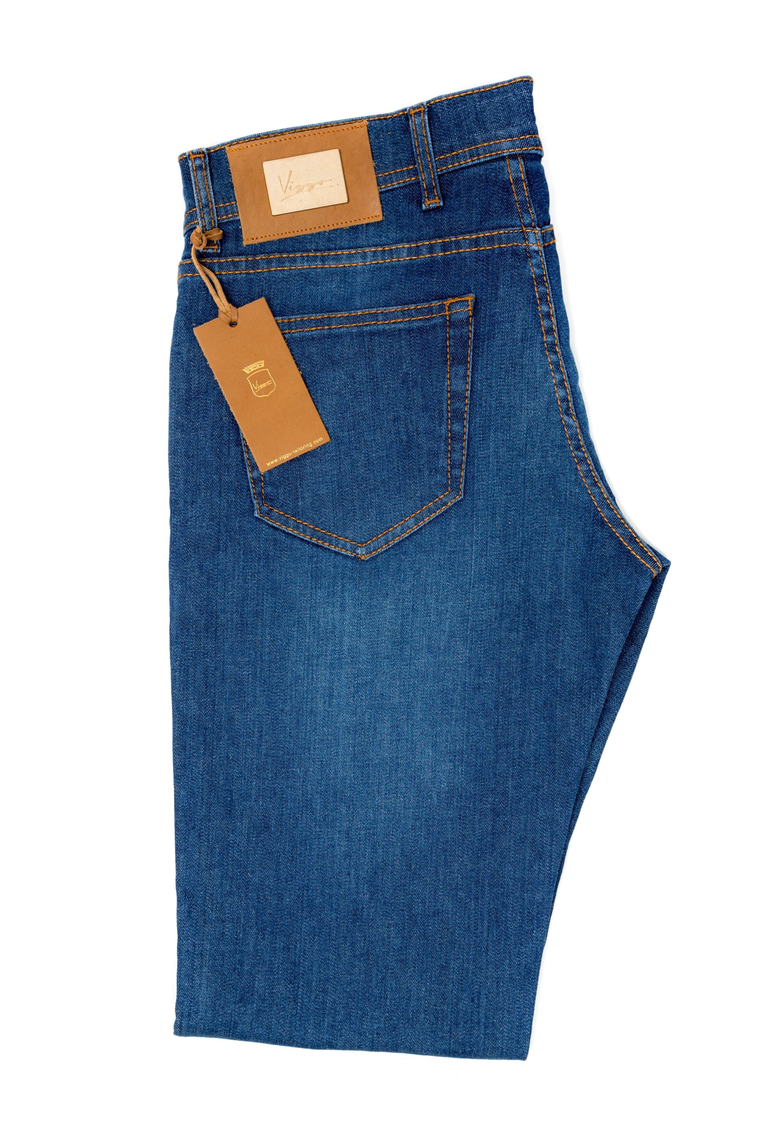 Prewashed Blue Jeans