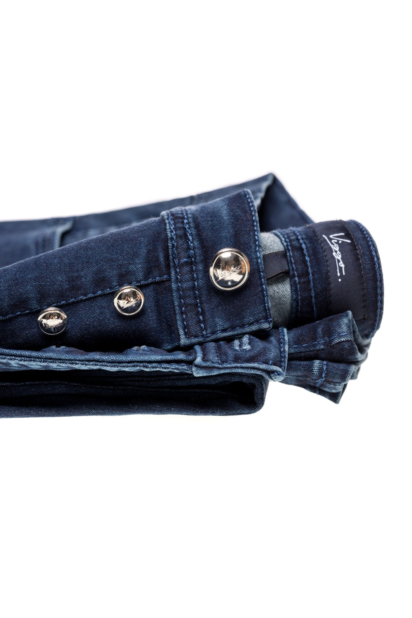 Blugi Albastri Cusatura Albastra - Viggo