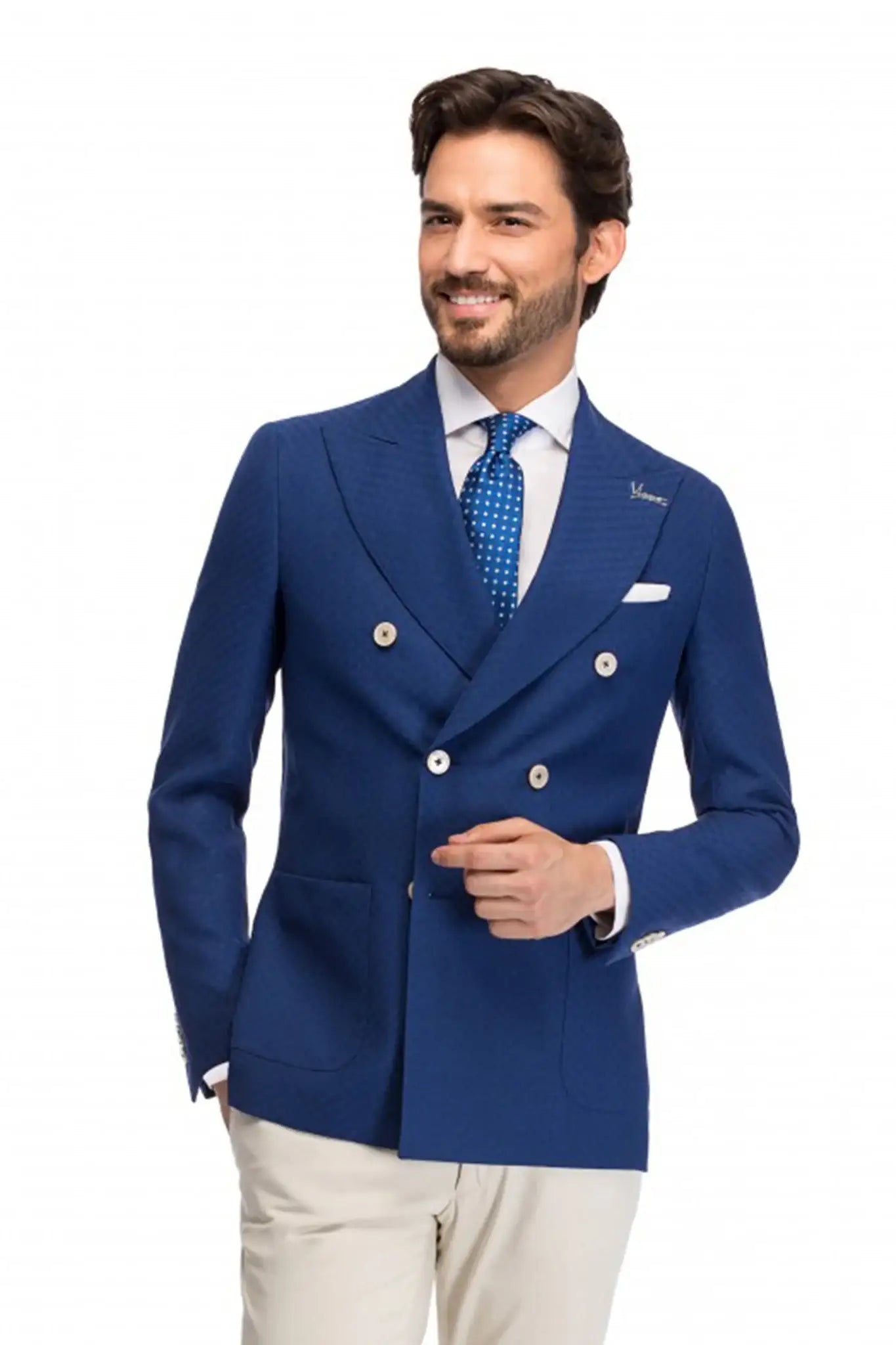 Huxley Blue Textured Jacket