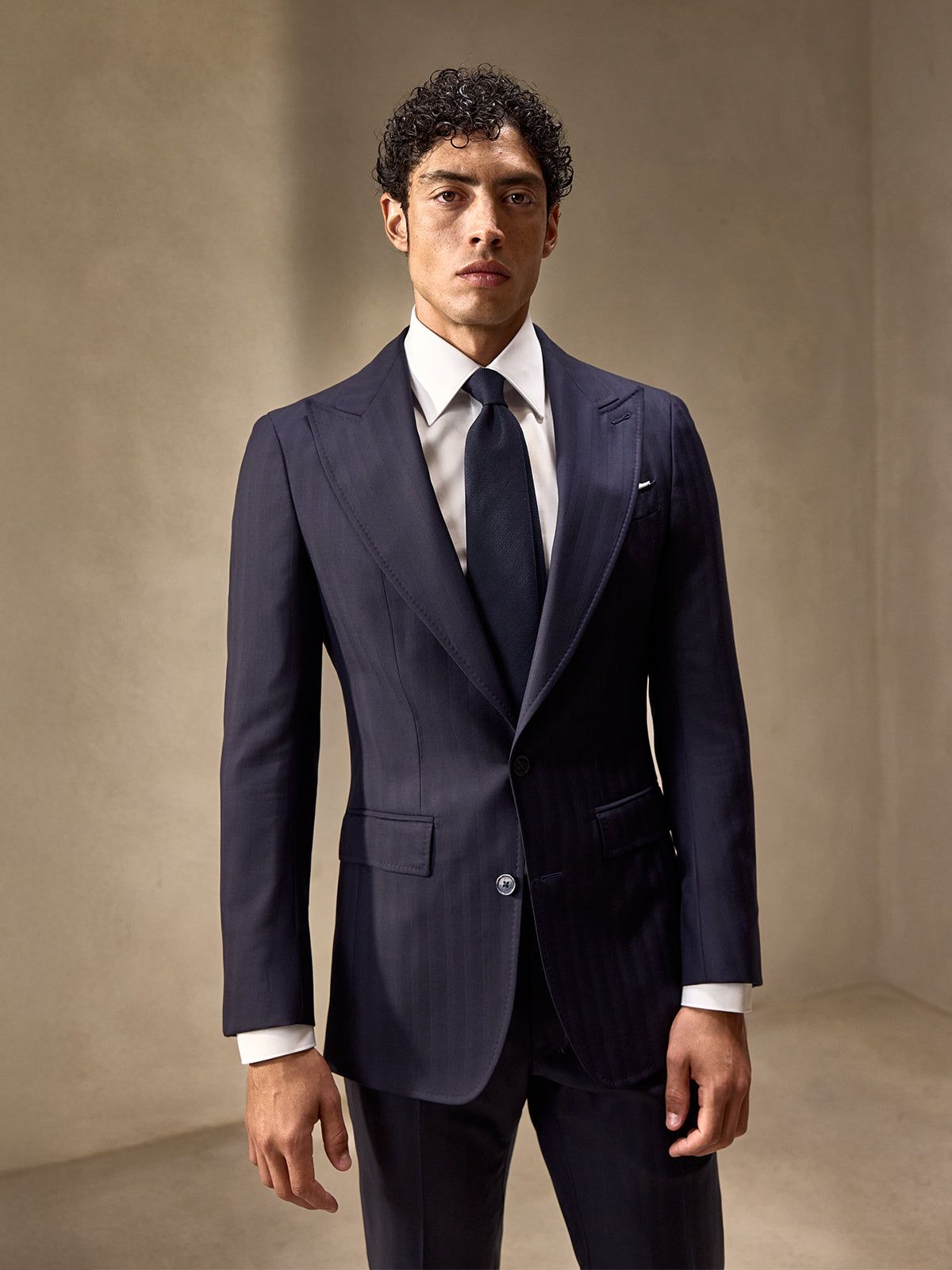 Costum navy lana virgina Vitale Barberis Canonico