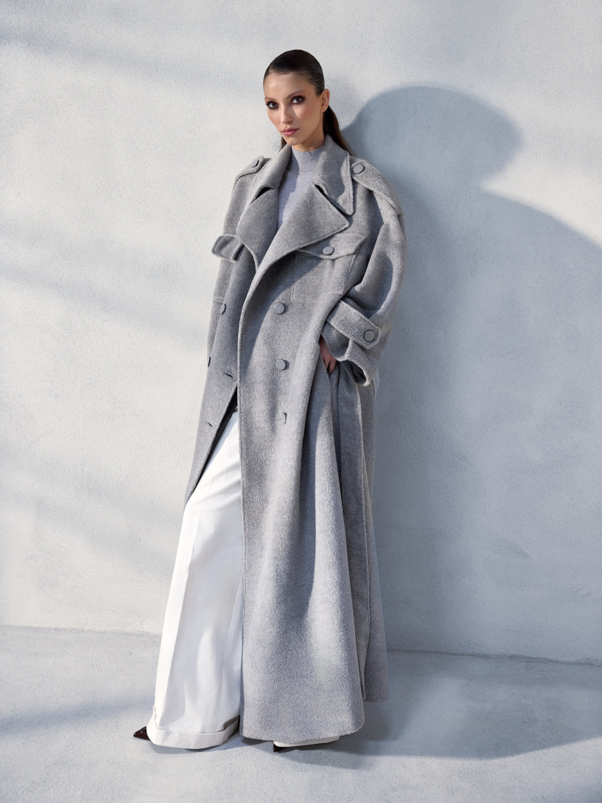 Palton gri Bespoke FOR HER