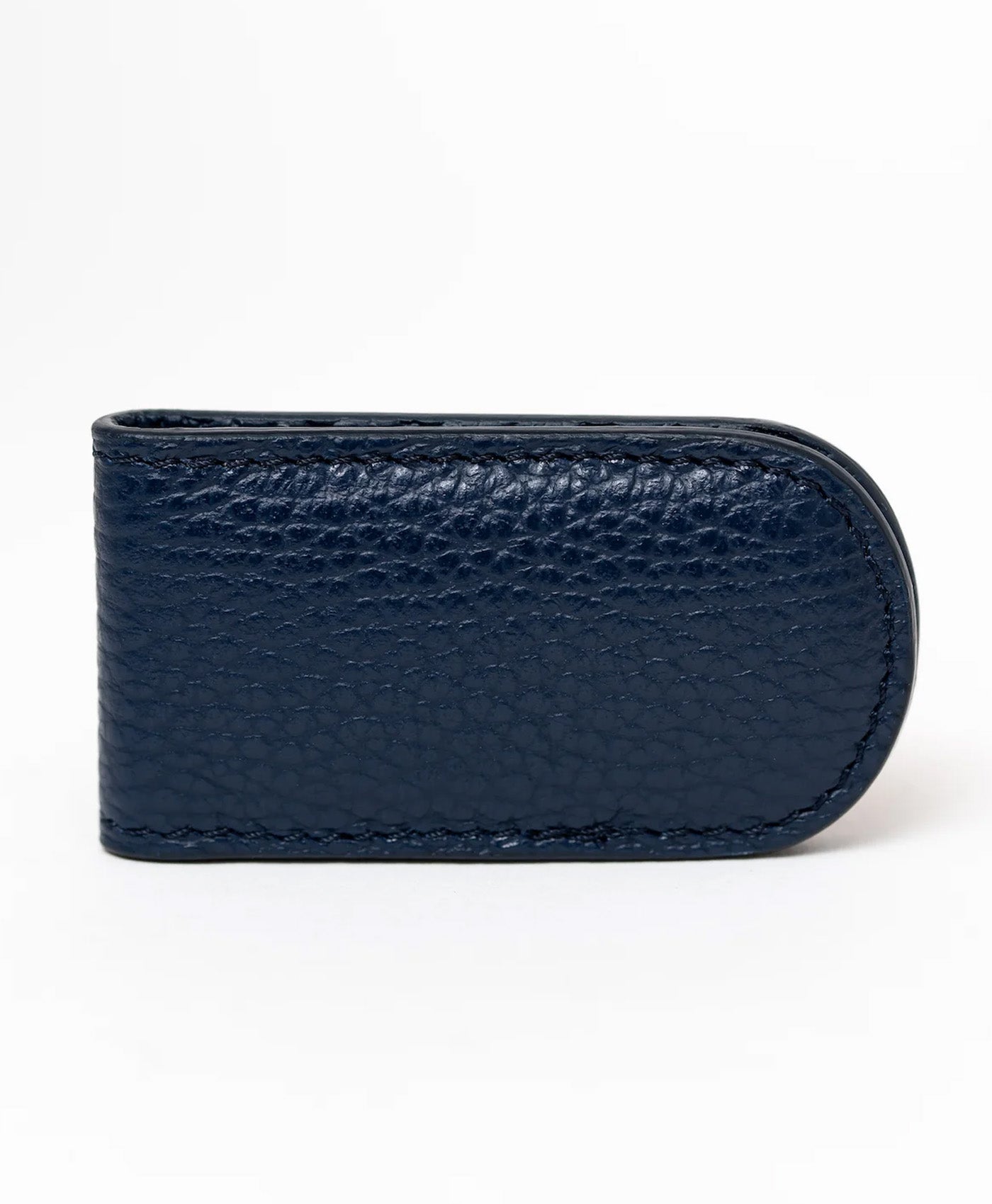 Clips bani bleumarin piele vitel