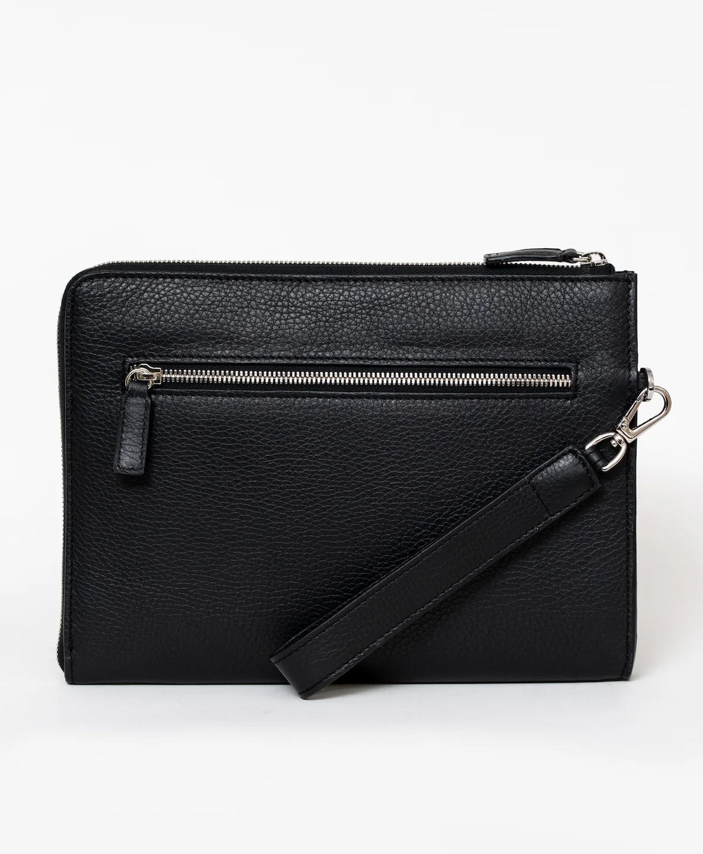 Clutch negru piele vitel
