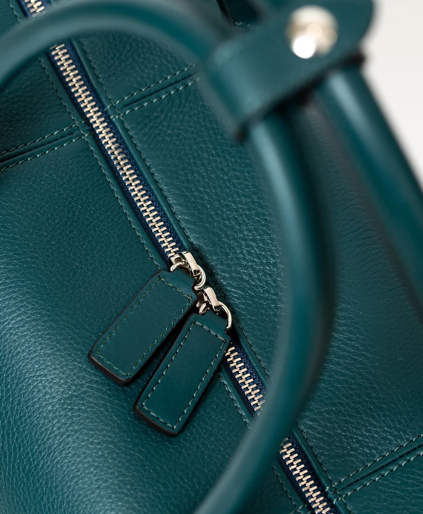 Geanta verde de voiaj piele vitel