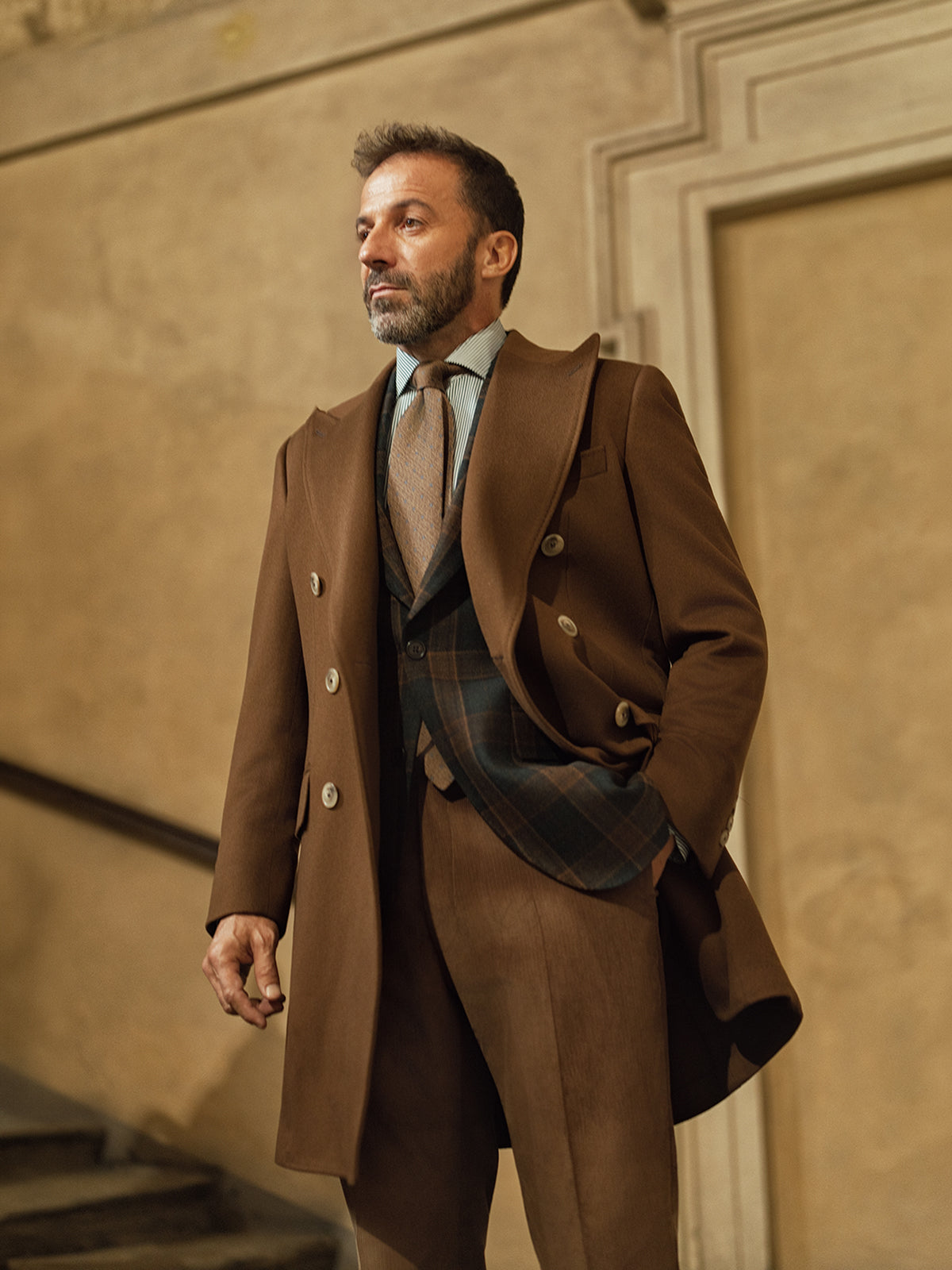Palton camel, Made to Measure, lana