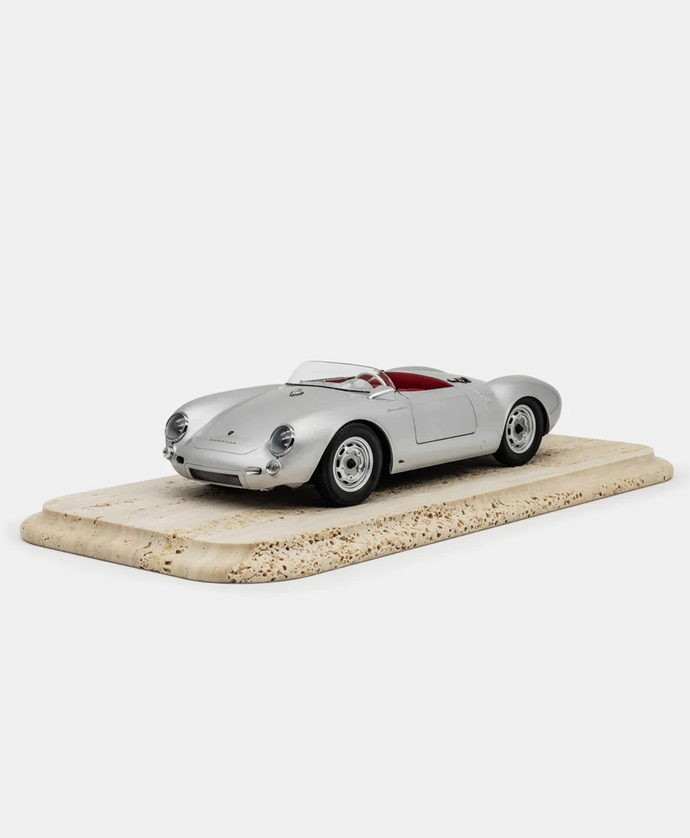 Macheta Porsche 550A Spyder argintiu