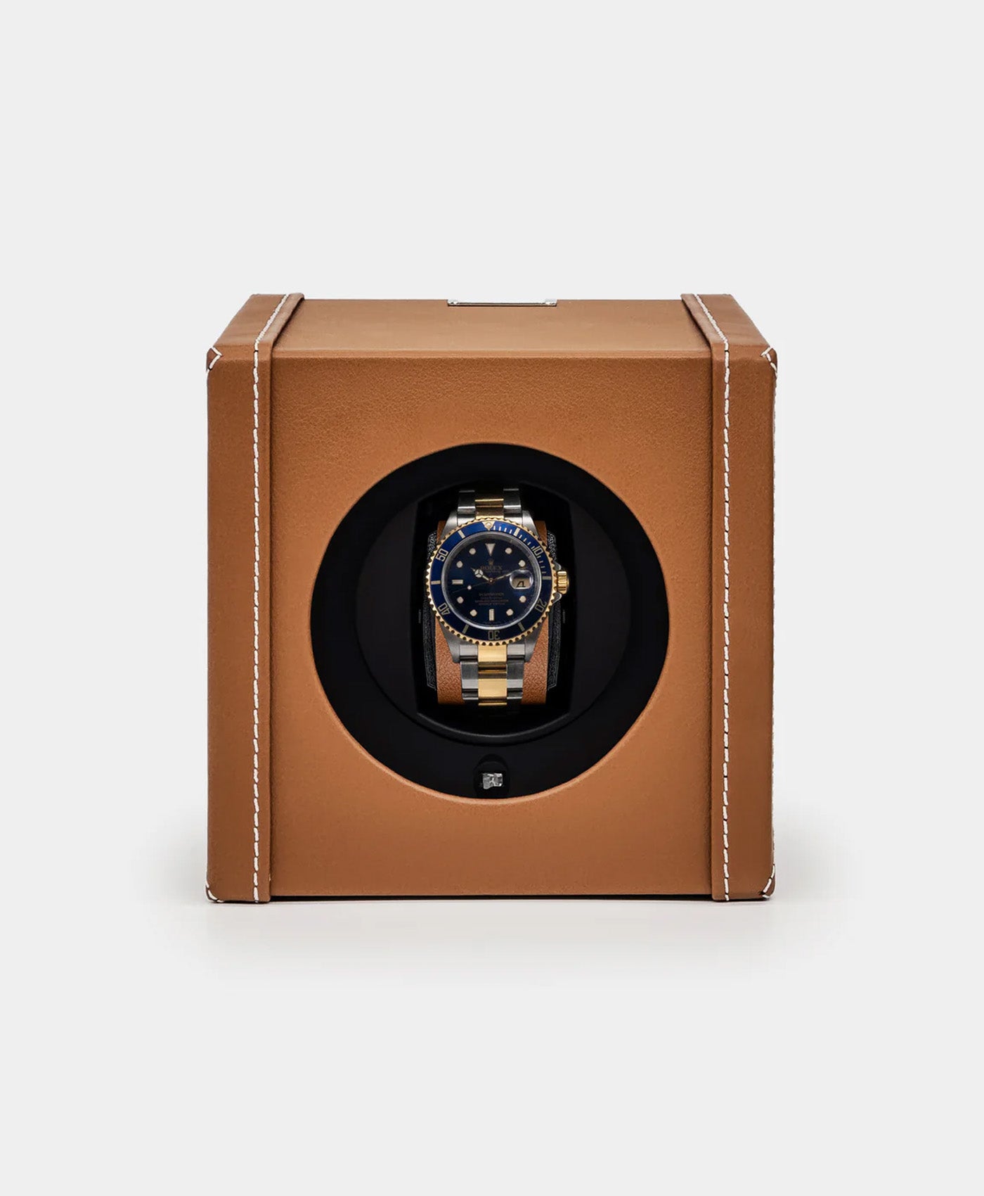 Cutie intors ceasuri automatice piele maro