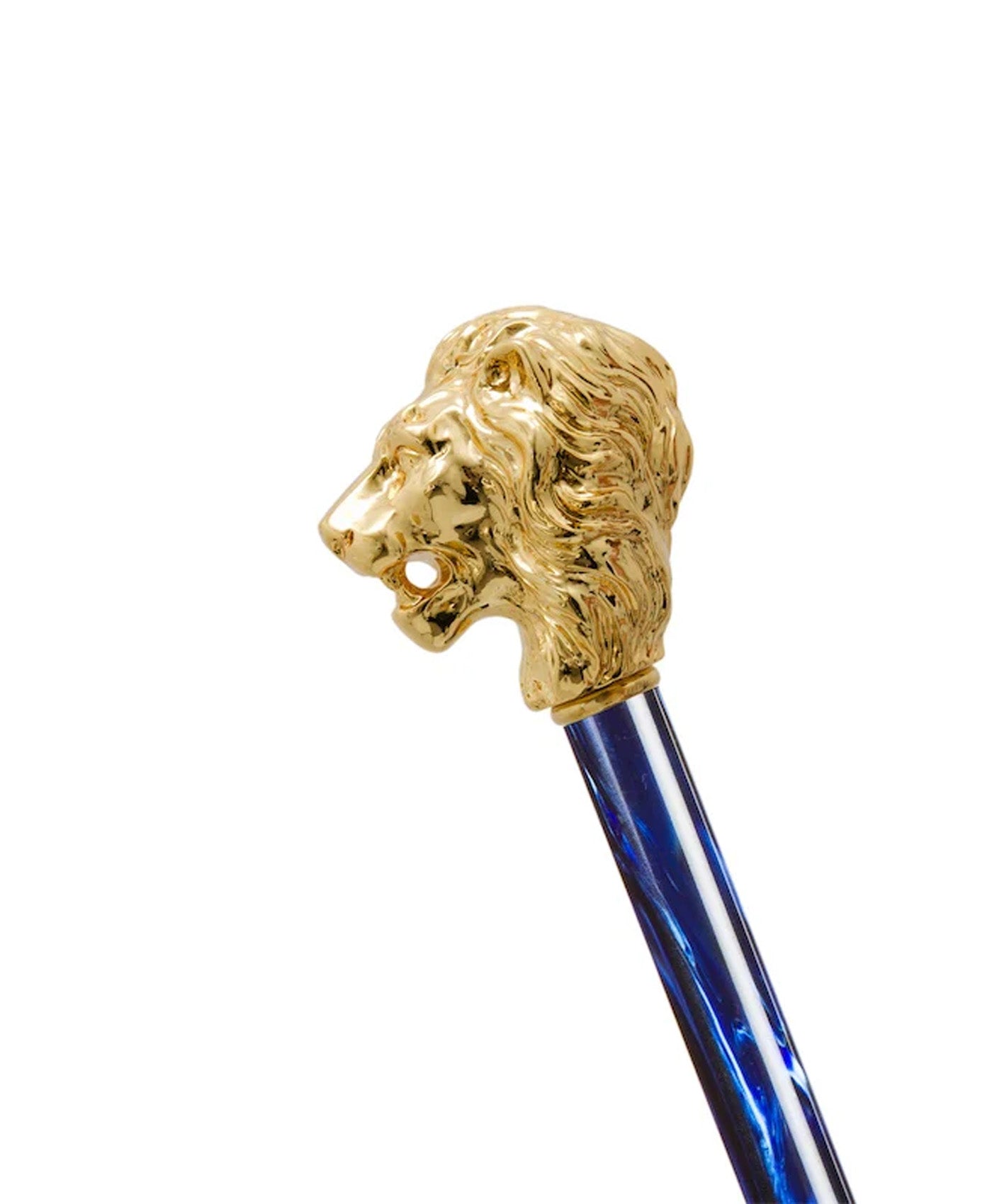 Umbrela albastra cu maner leu, cu husa si inel