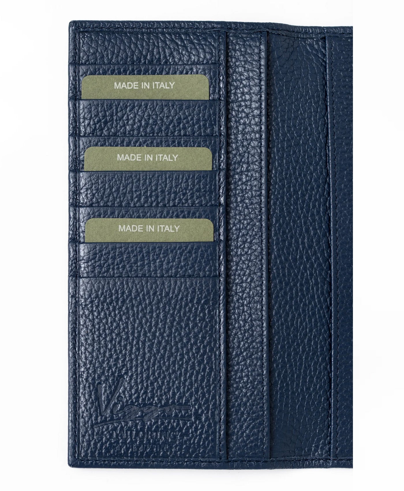 Portofel bleumarin mare piele vitel