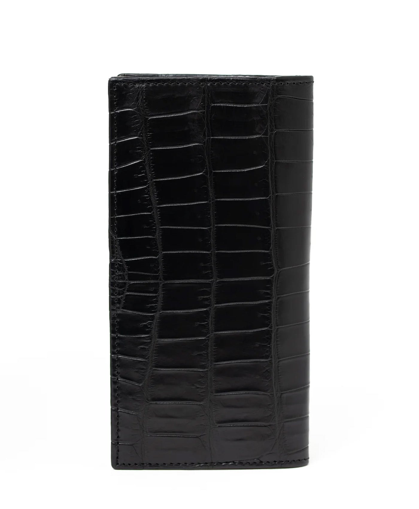 Portofel negru mare piele crocodil