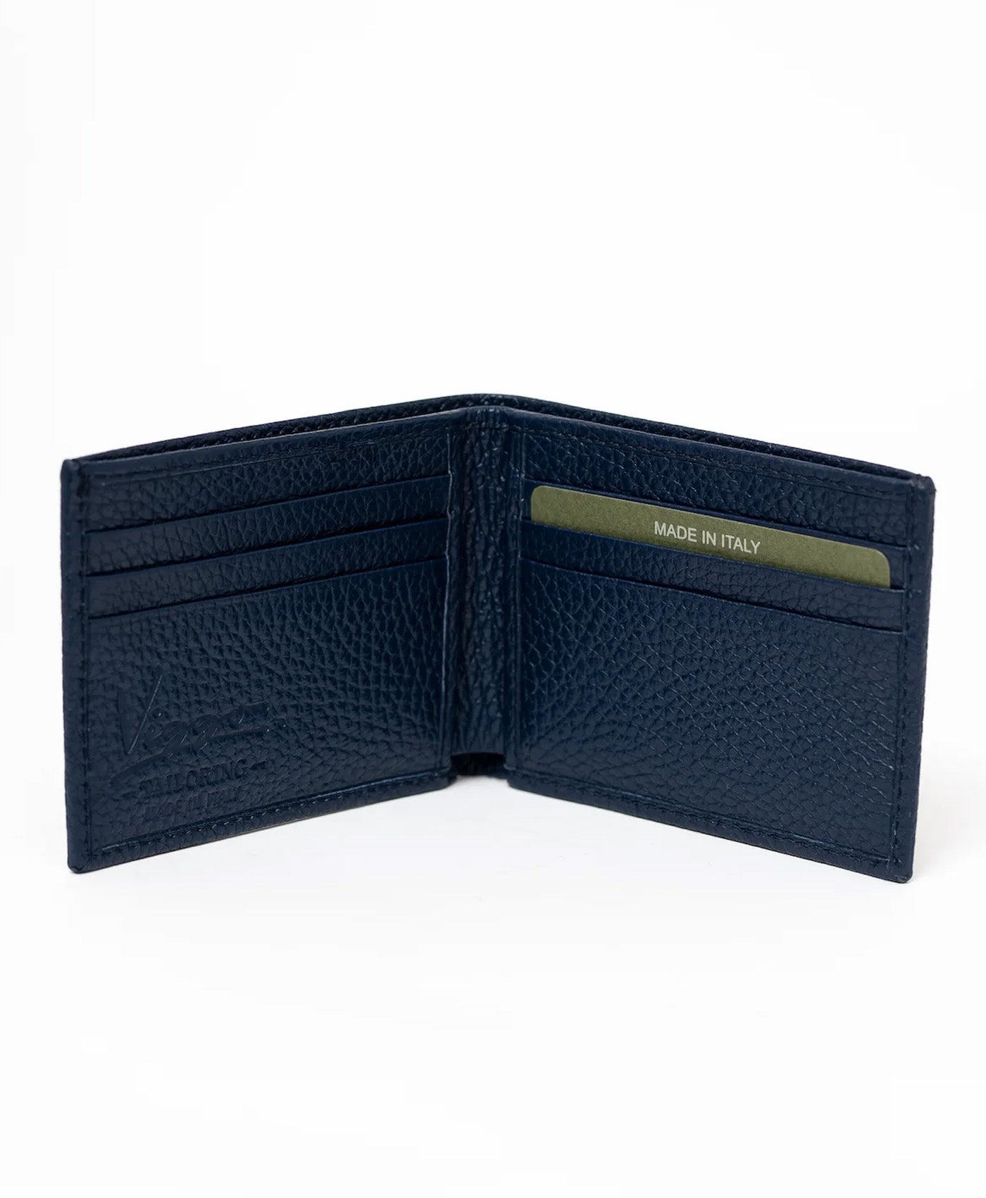 Portofel bleumarin mic piele vitel