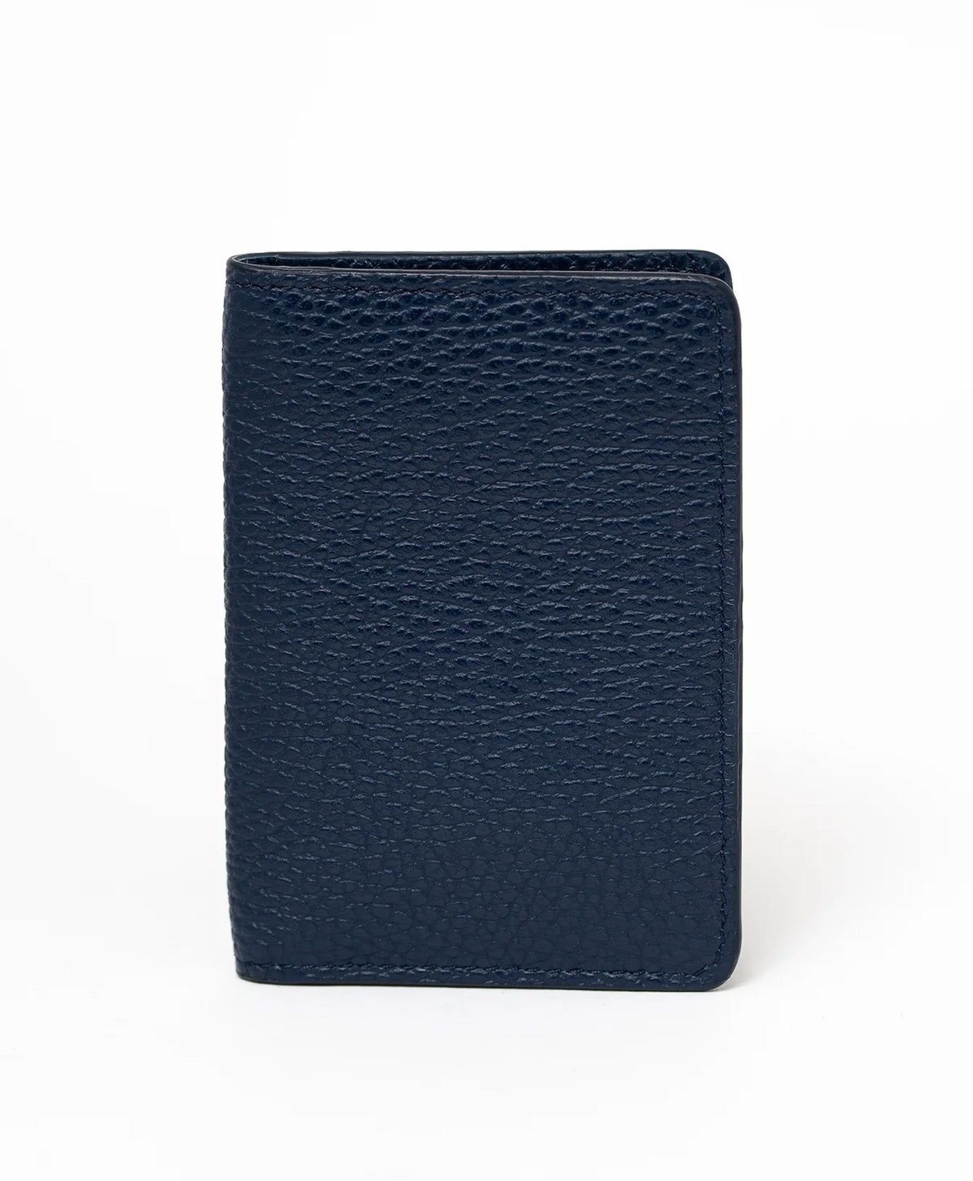 Port card bleumarin piele vitel