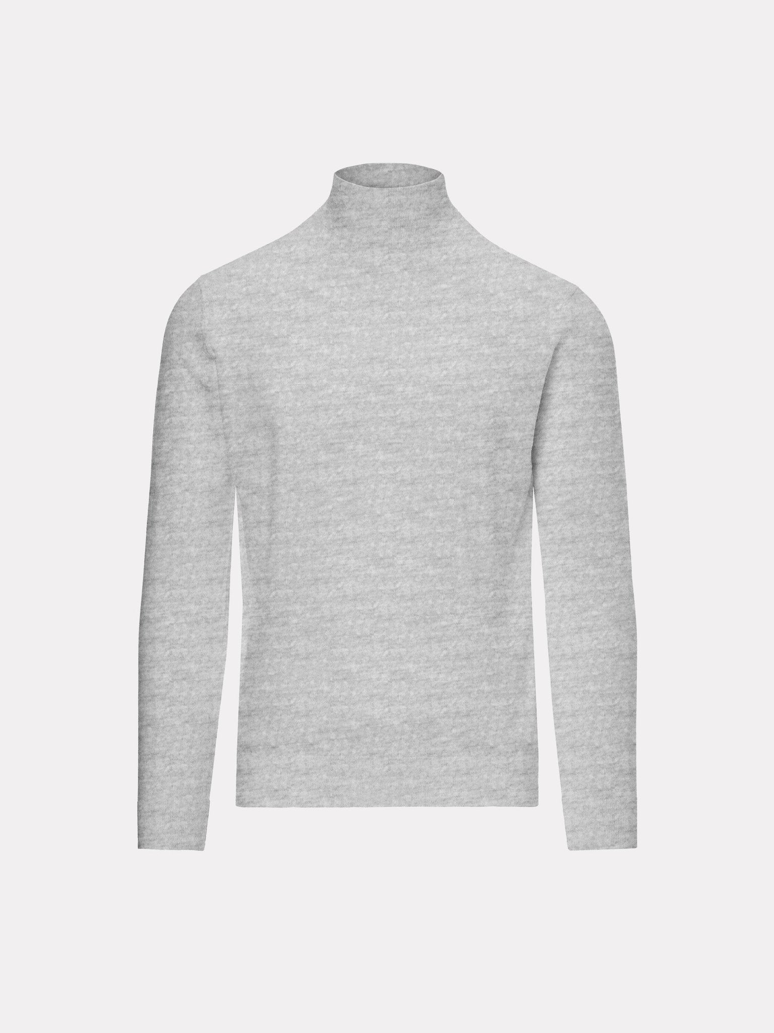 Maleta din lana merino extra fina 16 GG, texturata, gri - Viggo