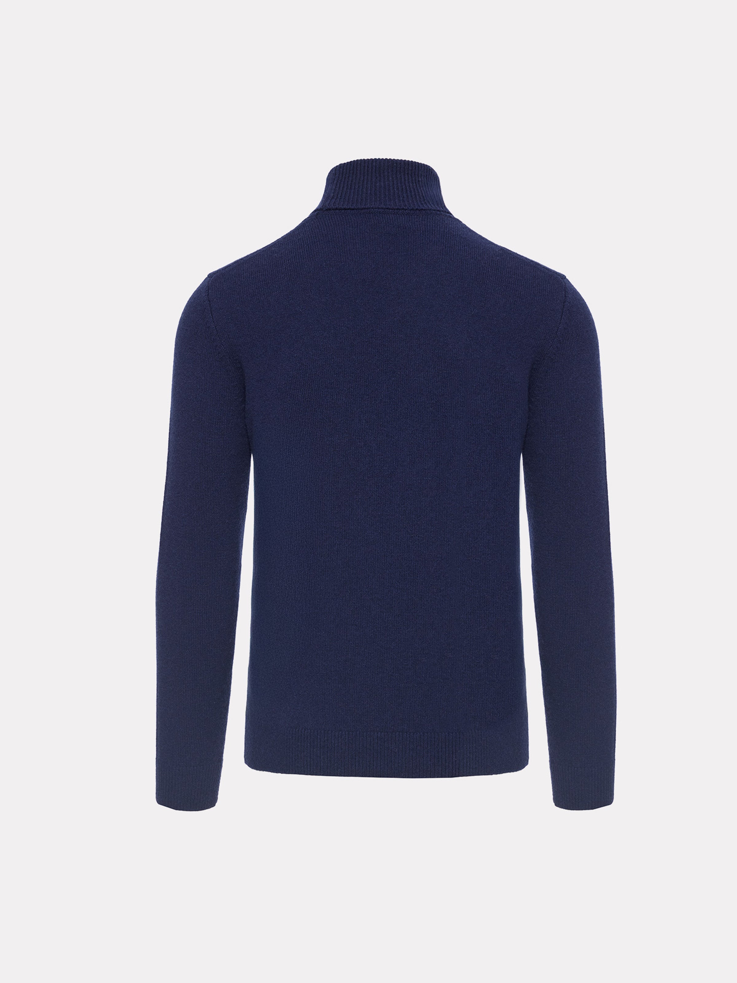 Navy cashmere neck sweater