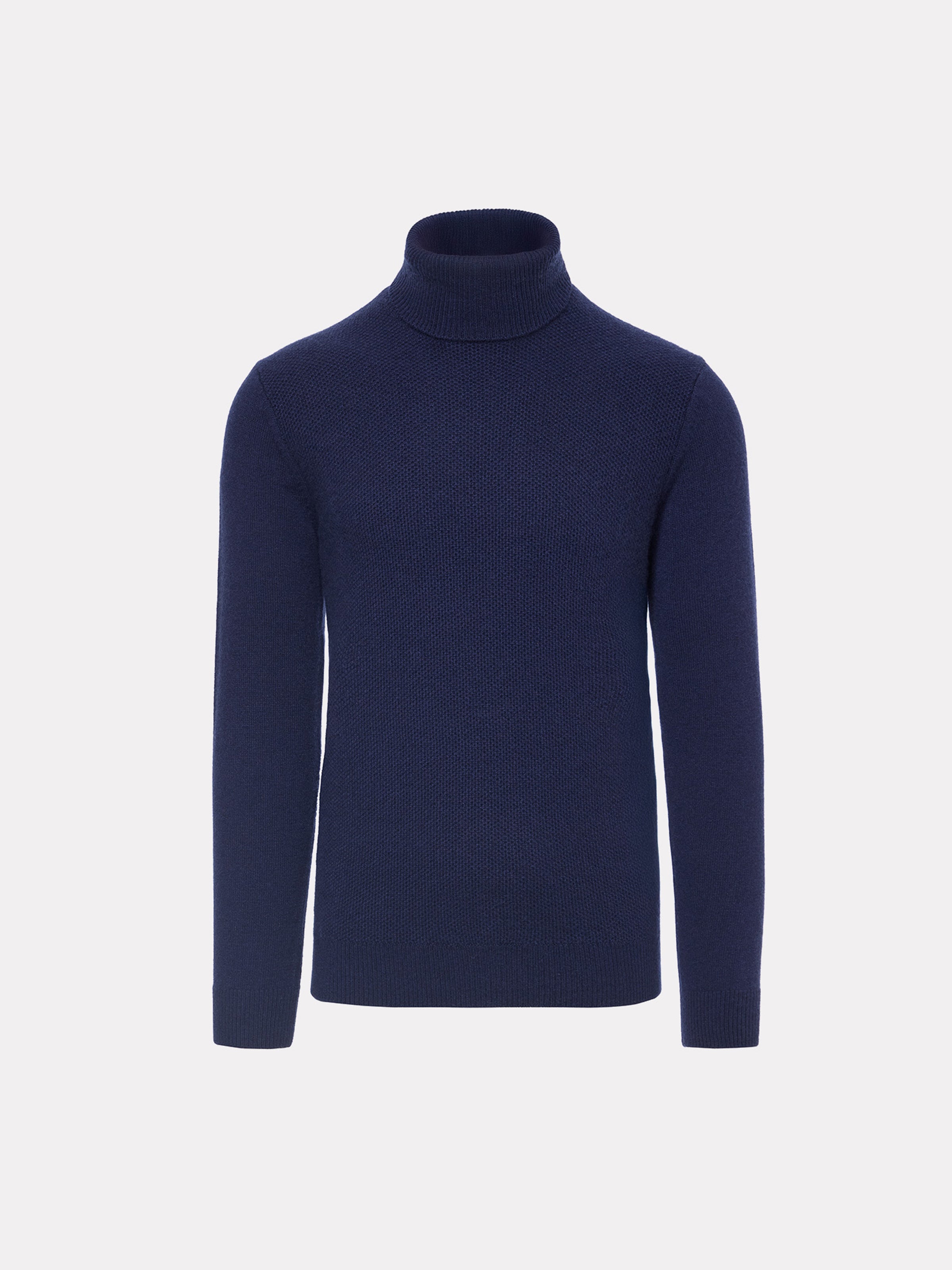 Navy cashmere neck sweater