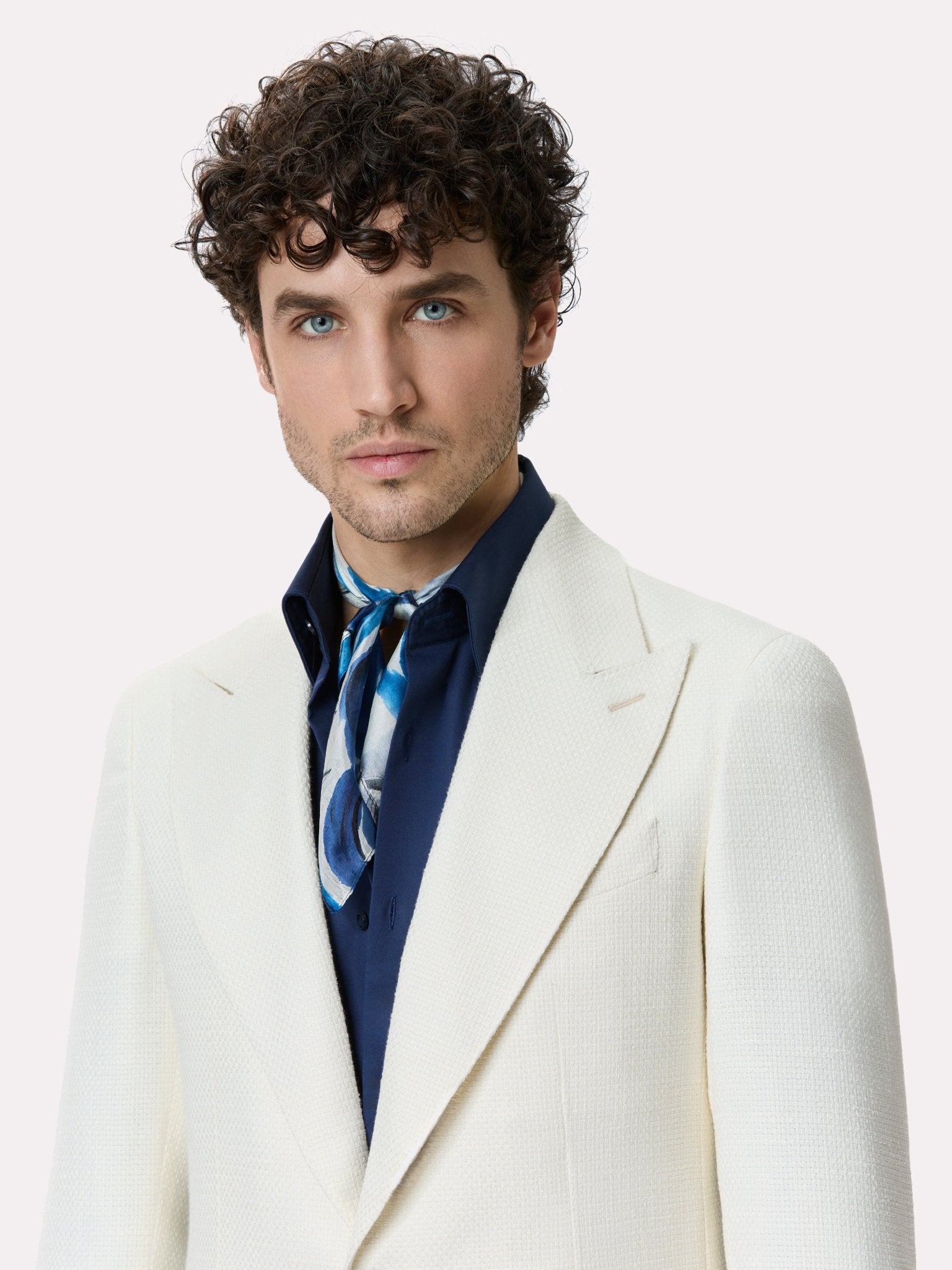 Sacou tesatura Loro Piana alb - Viggo