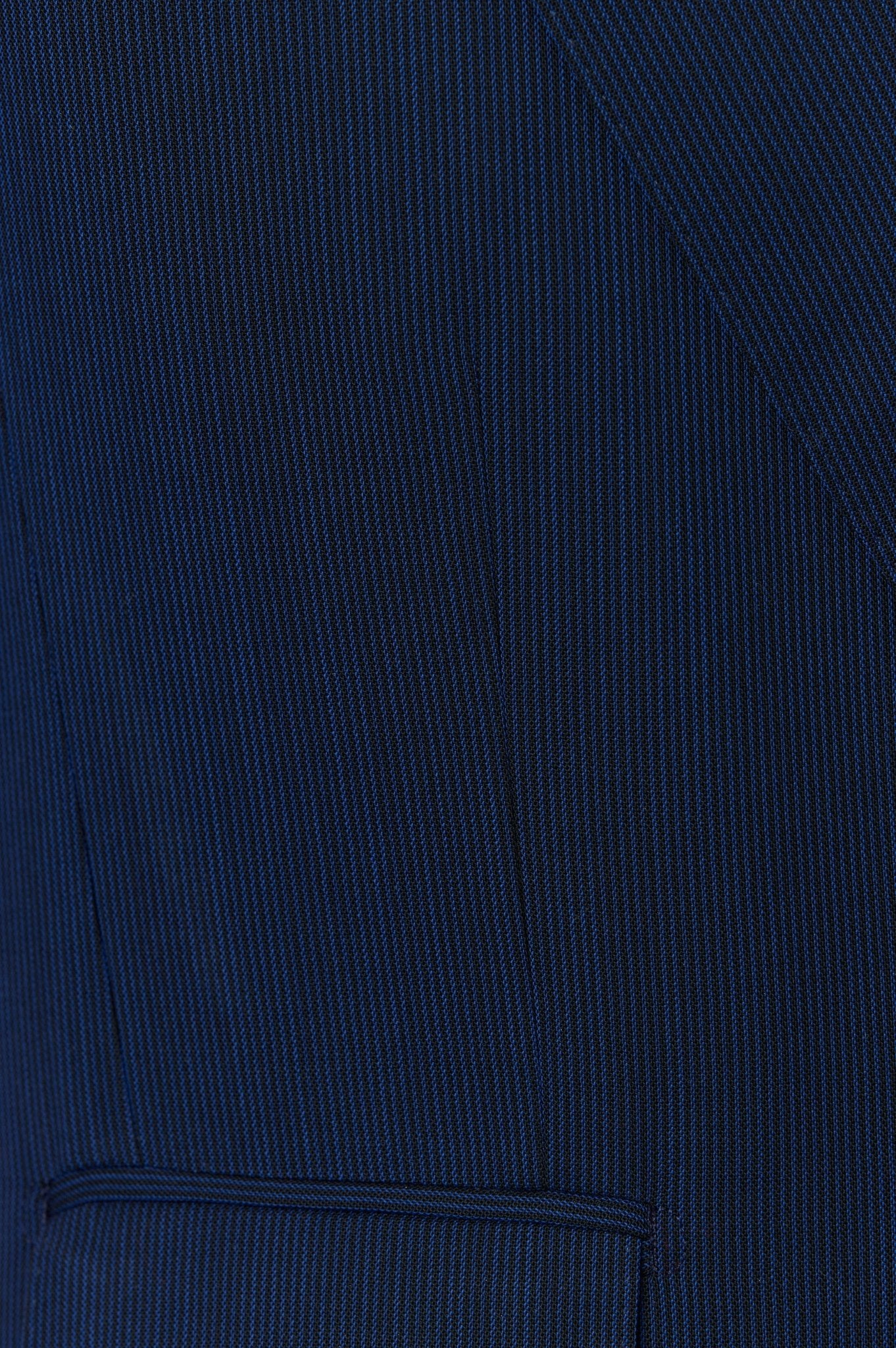 Costum tesatura Tallia di Delfino, made to measure, navy cu dungi fine - Viggo