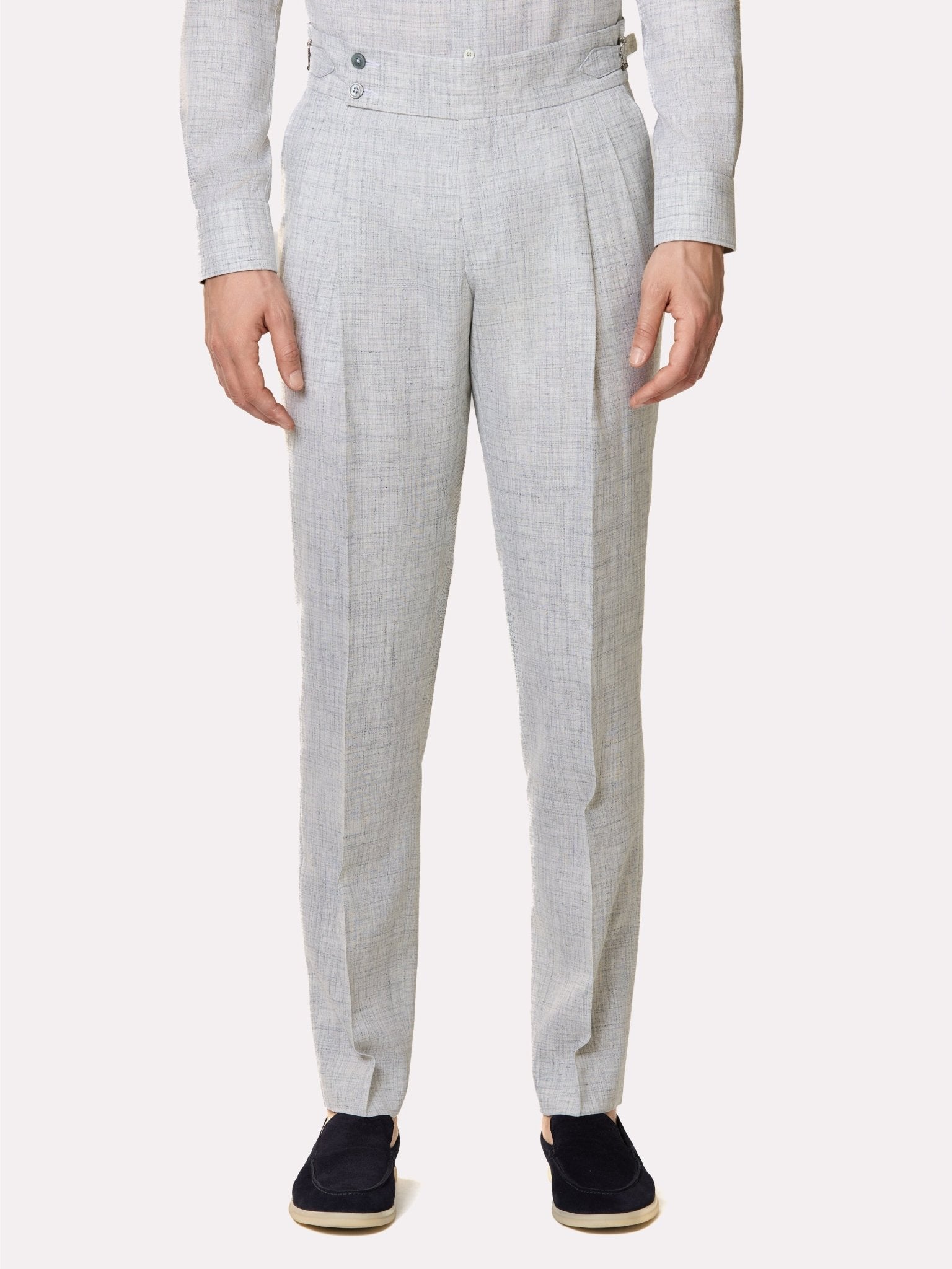 Costum tesatura Loro Piana Summertime, made to measure, gri - Viggo