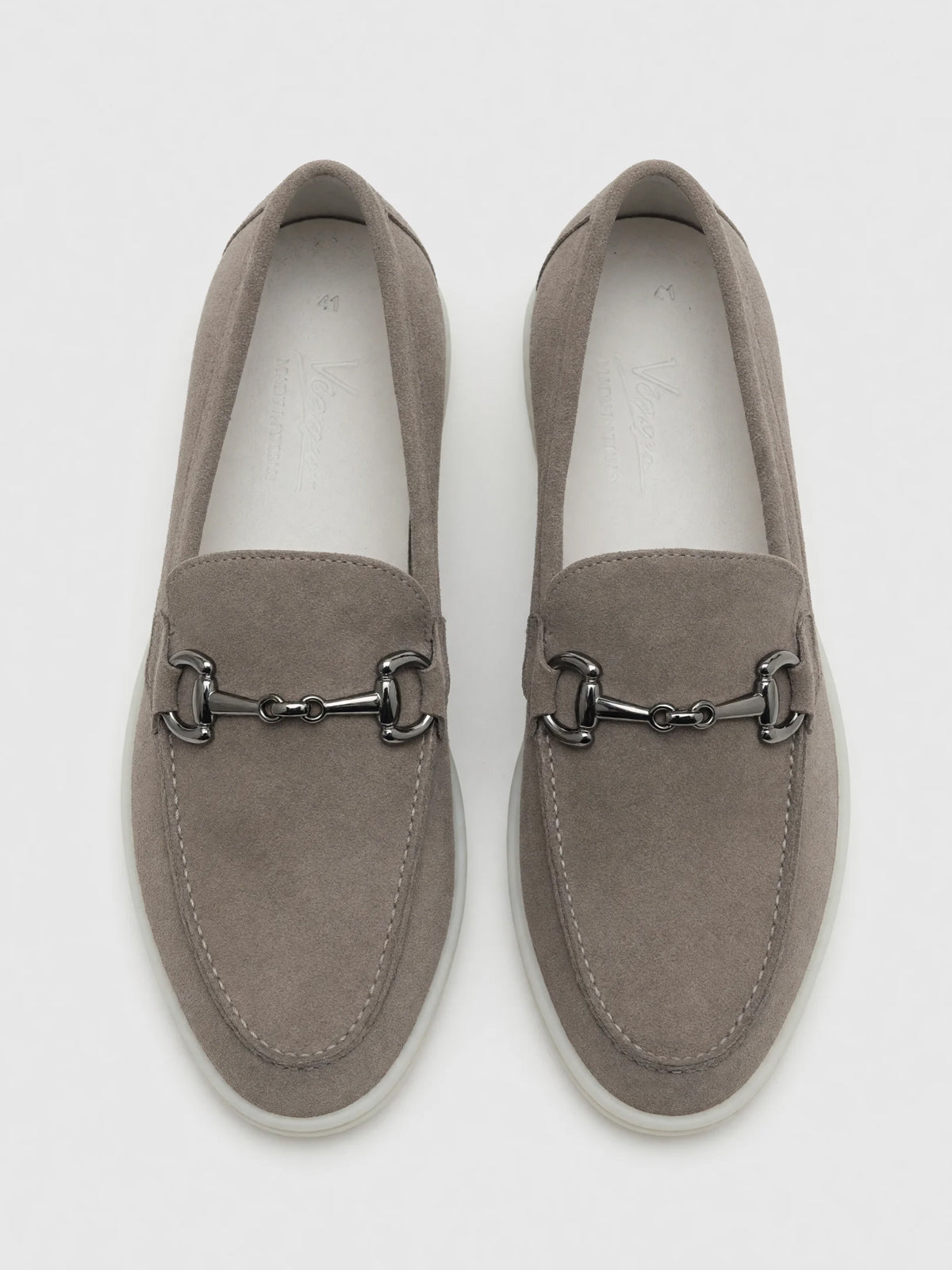 Loafers horsebit gri