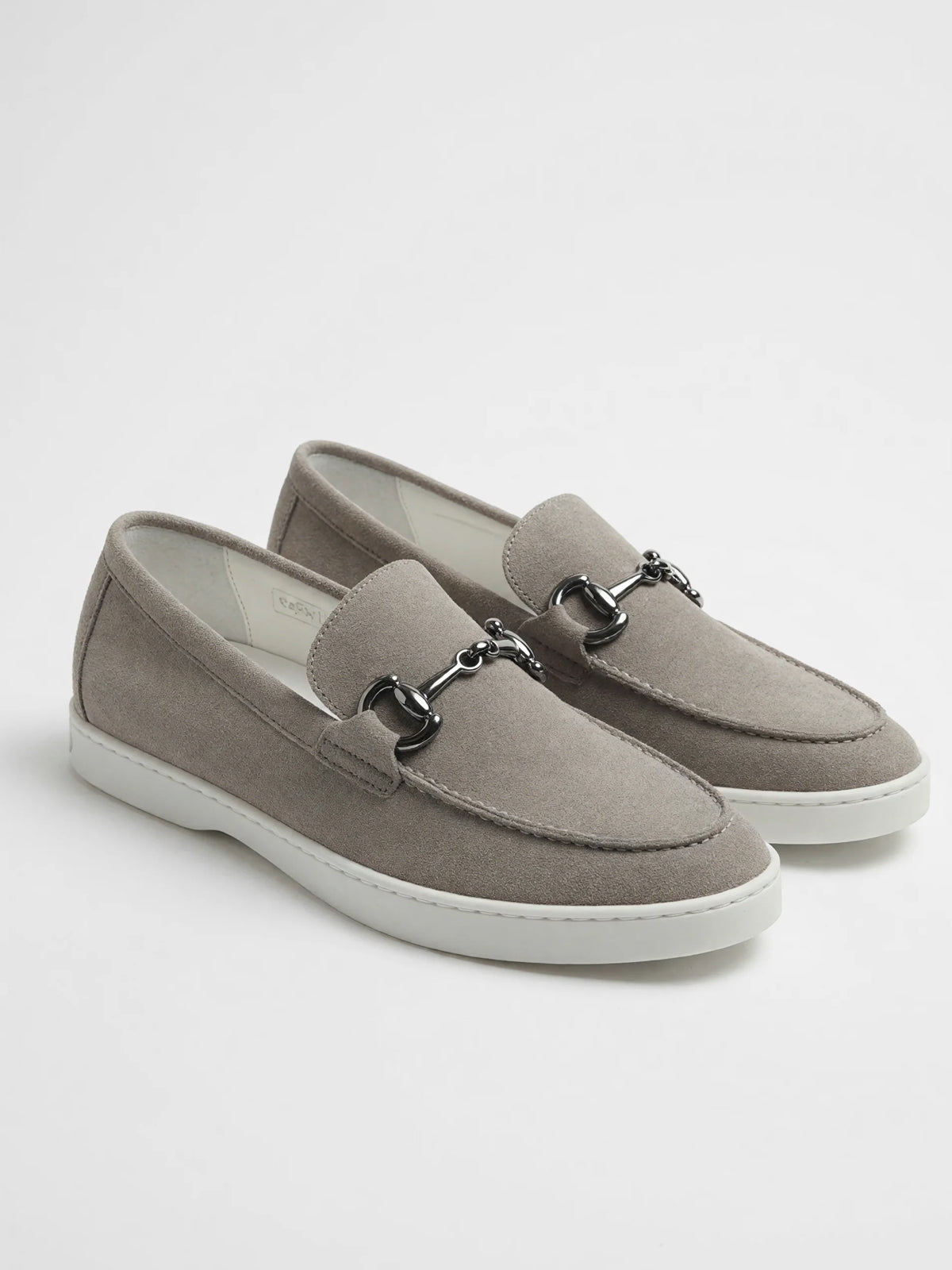 Loafers horsebit gri