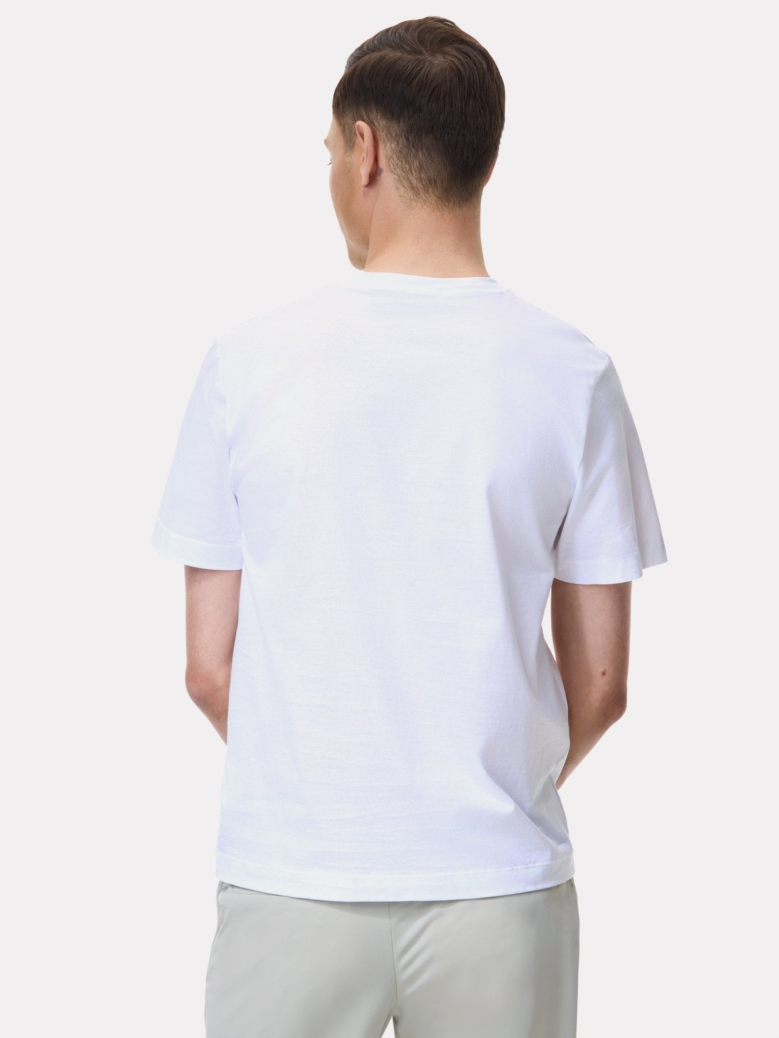 Tricou alb din bumbac Filoscozia® - Viggo