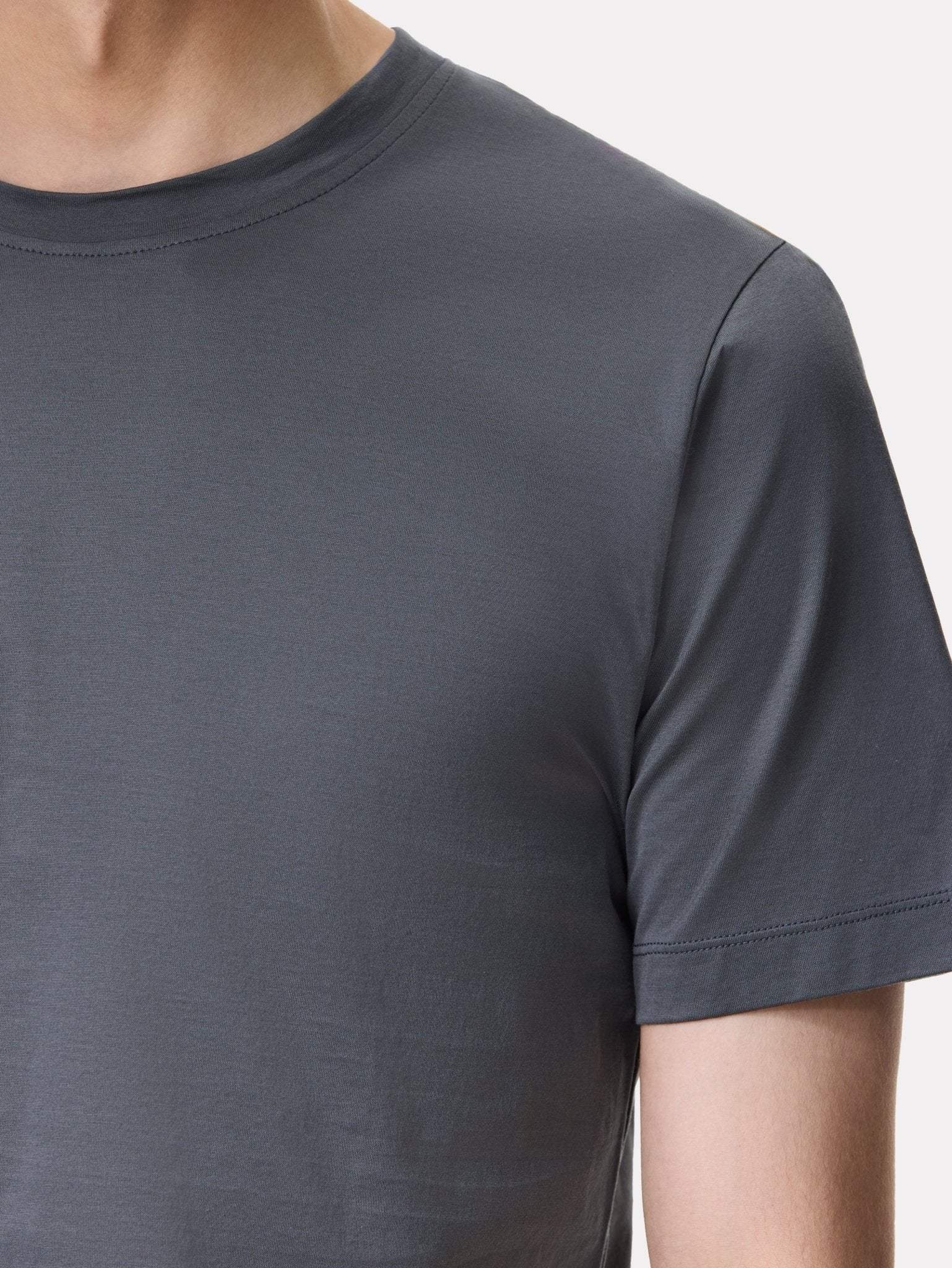 Tricou gri inchis din bumbac Filoscozia®