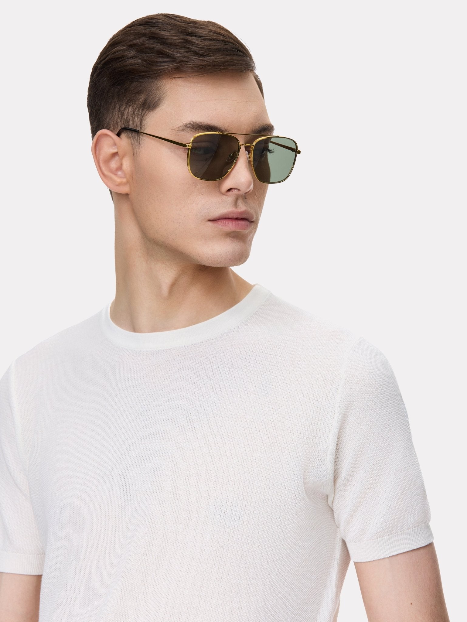 Tricou alb pique - Viggo