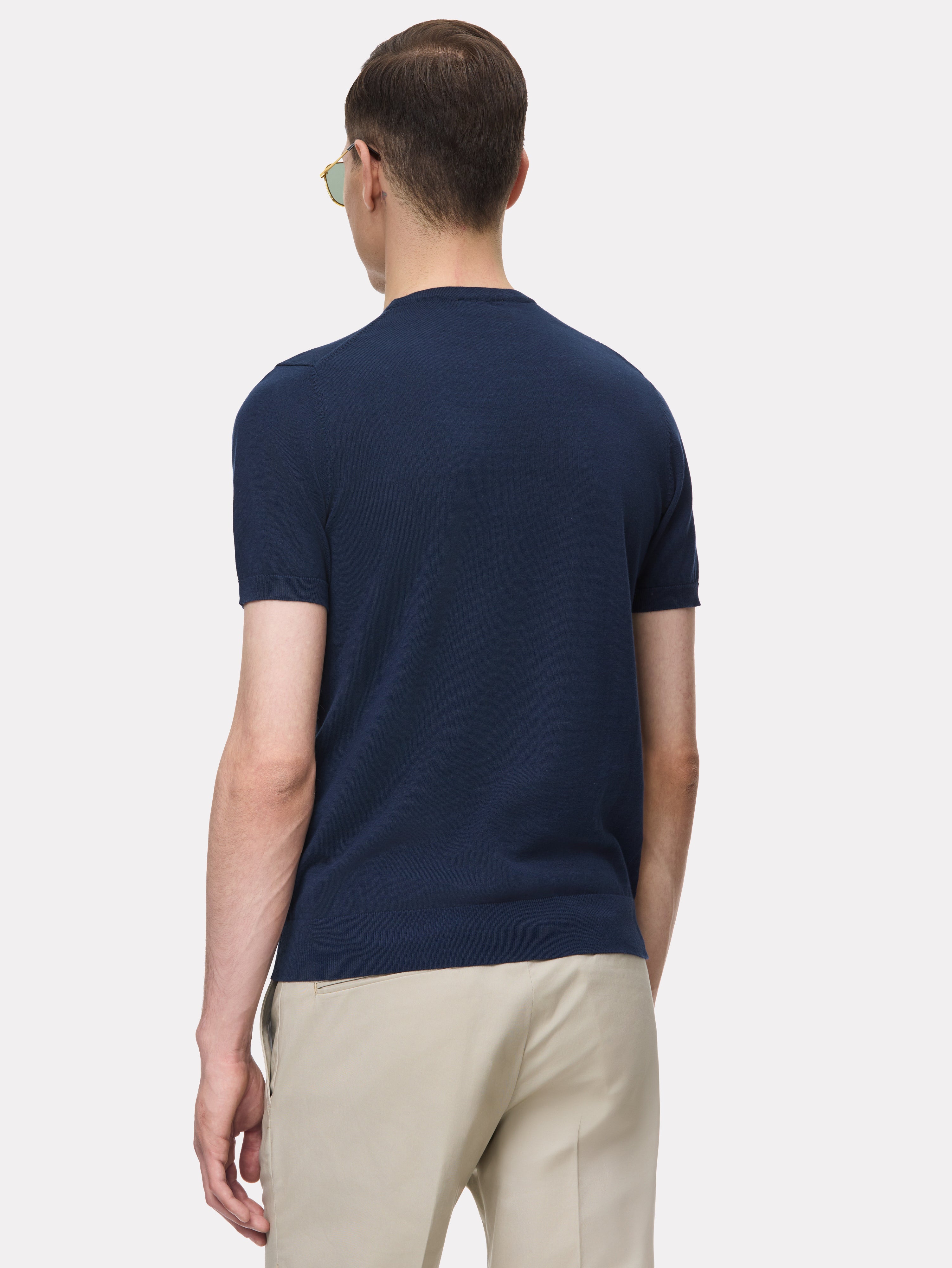 Tricou navy tricotat