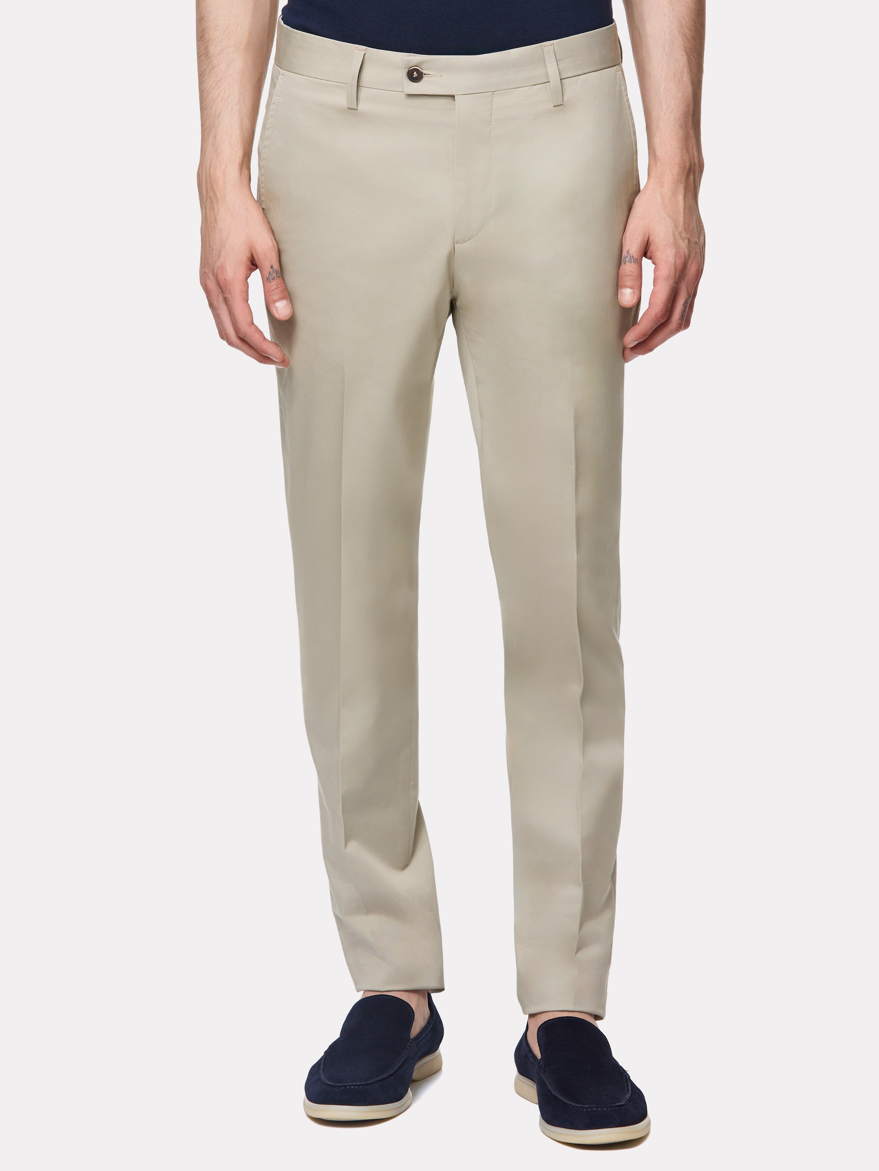 Pantaloni chinos bej