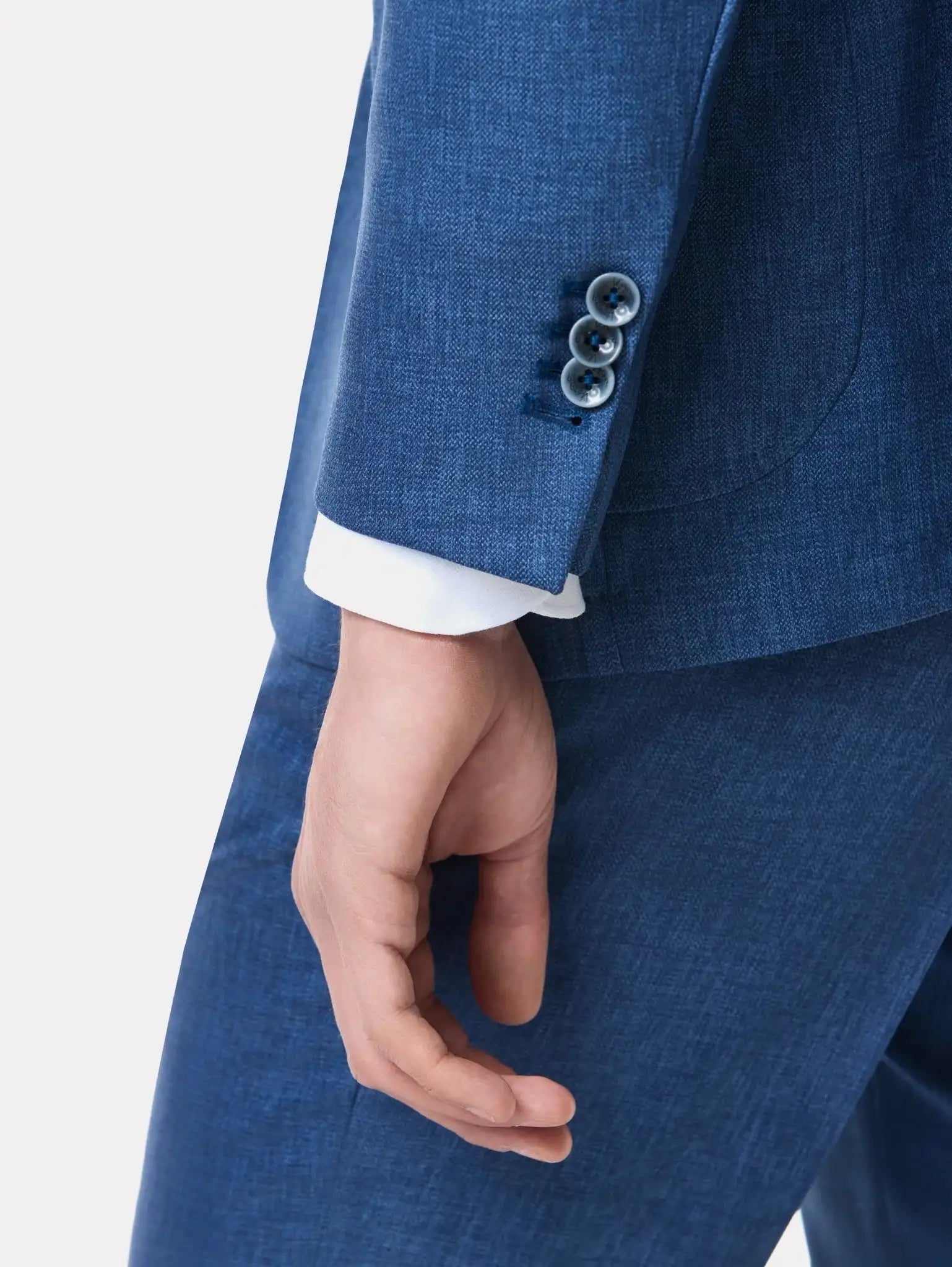 Costum slim fit albastru