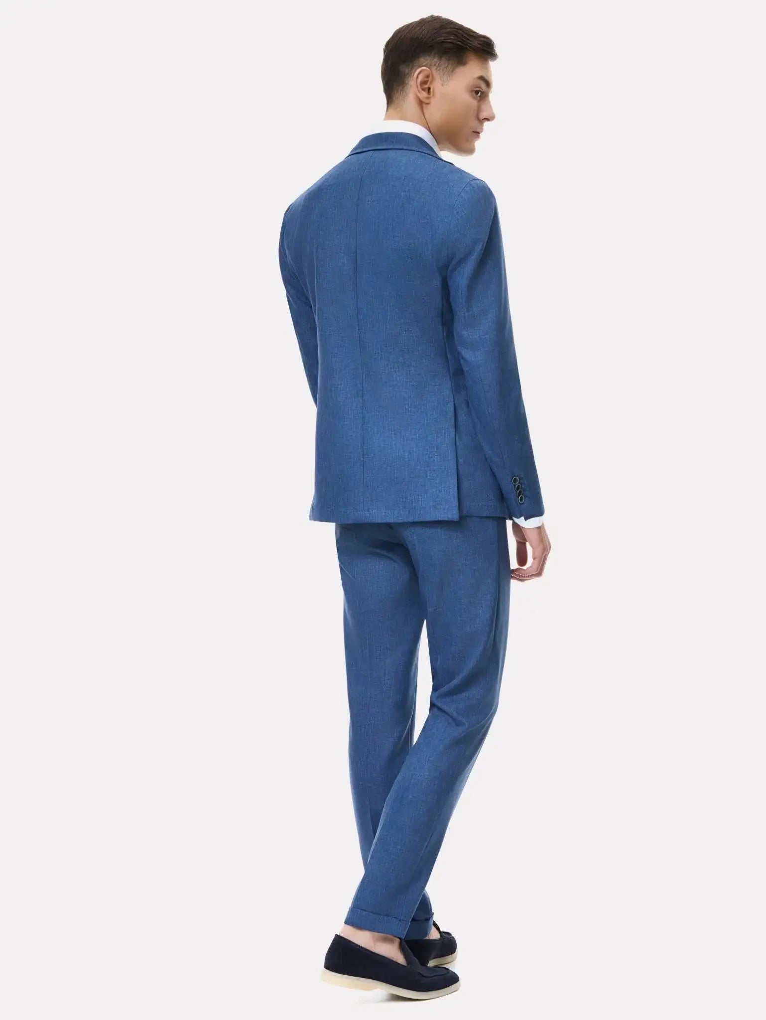 Costum slim fit albastru