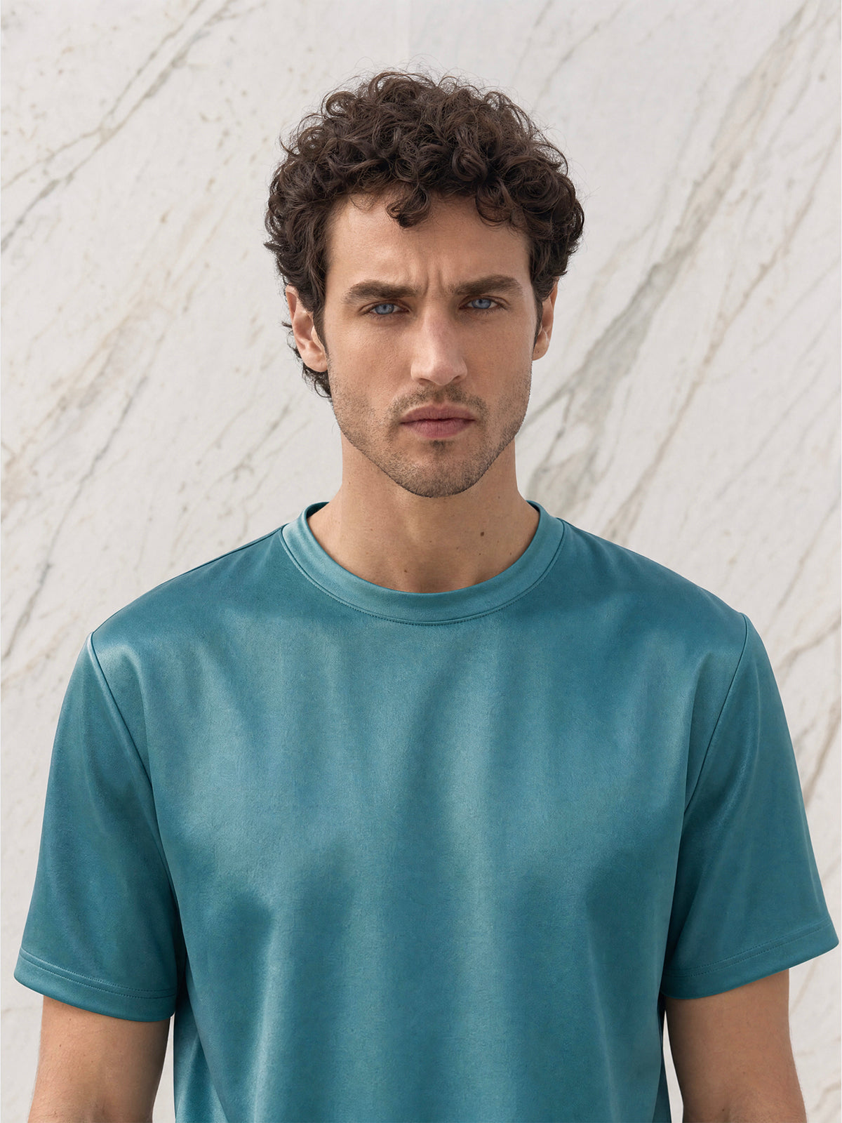 Tricou verde din bumbac Oeko-Tex®