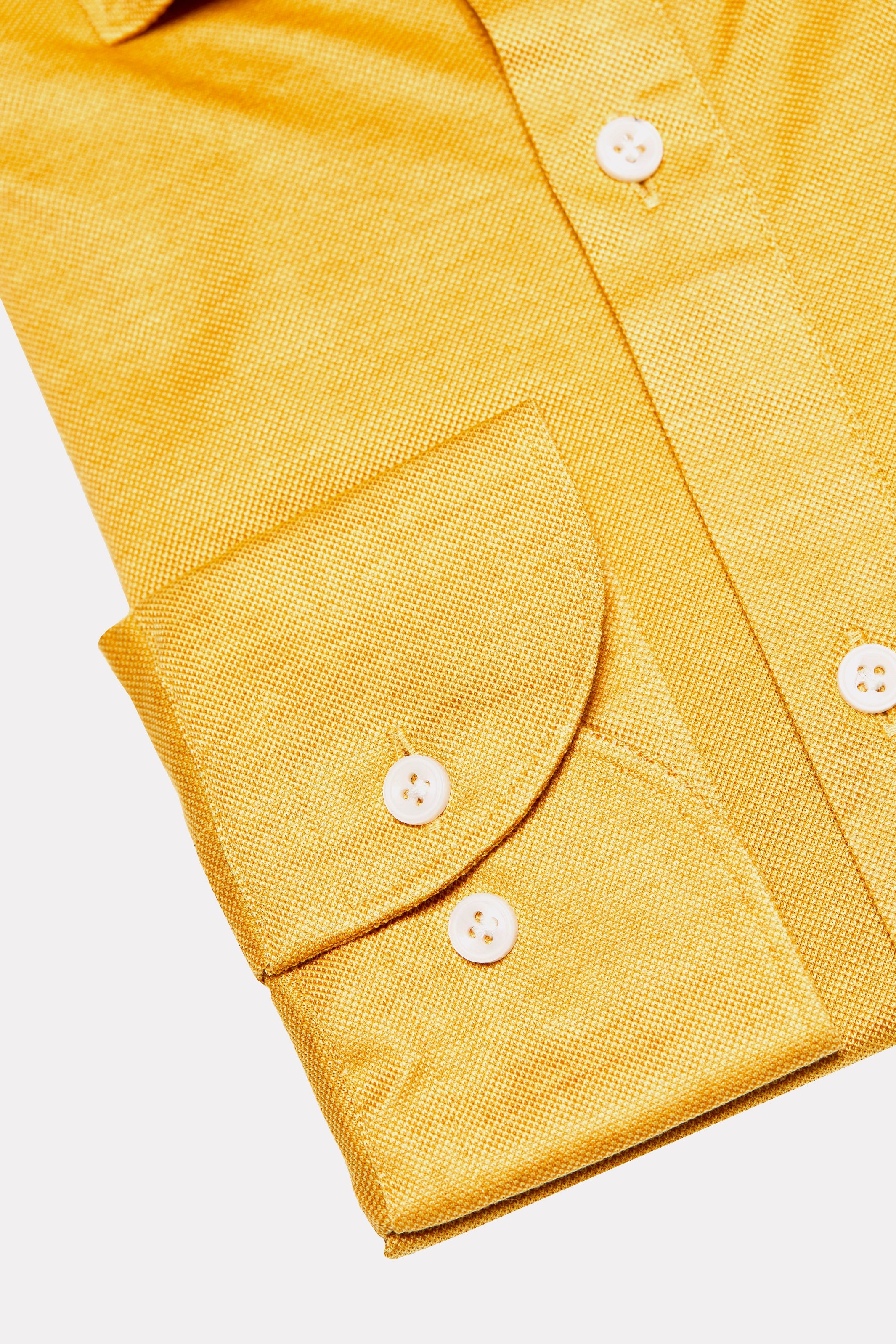 Mustard yellow popover shirt