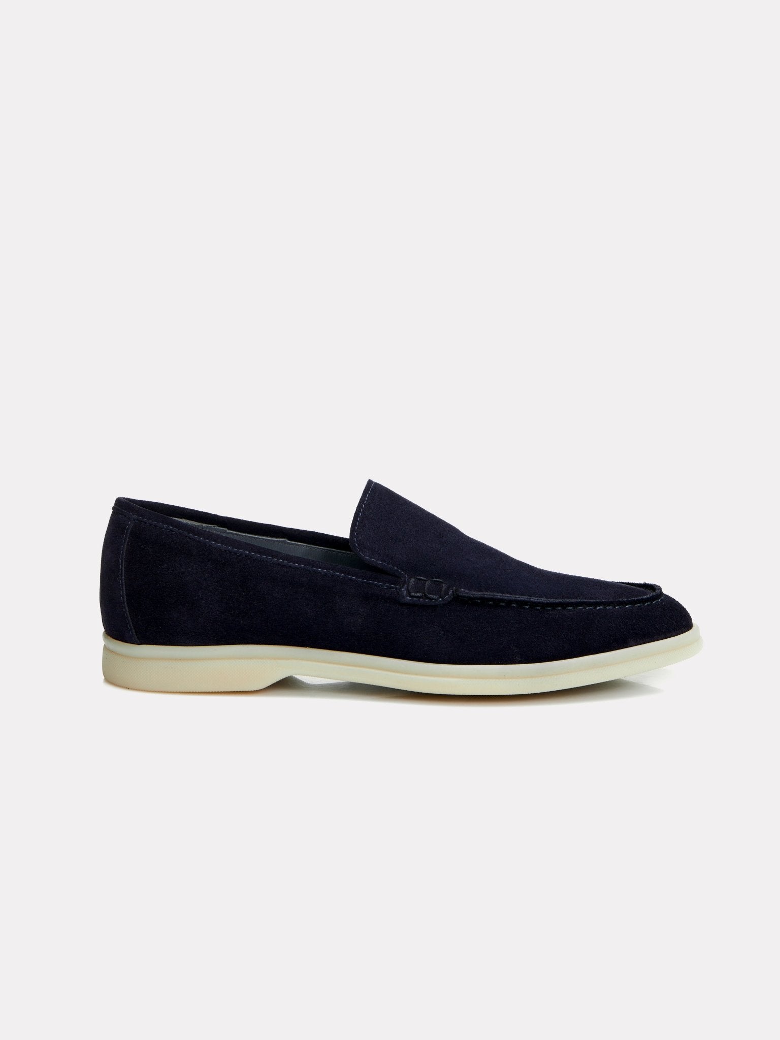 Mocasini navy din piele intoarsa - Viggo