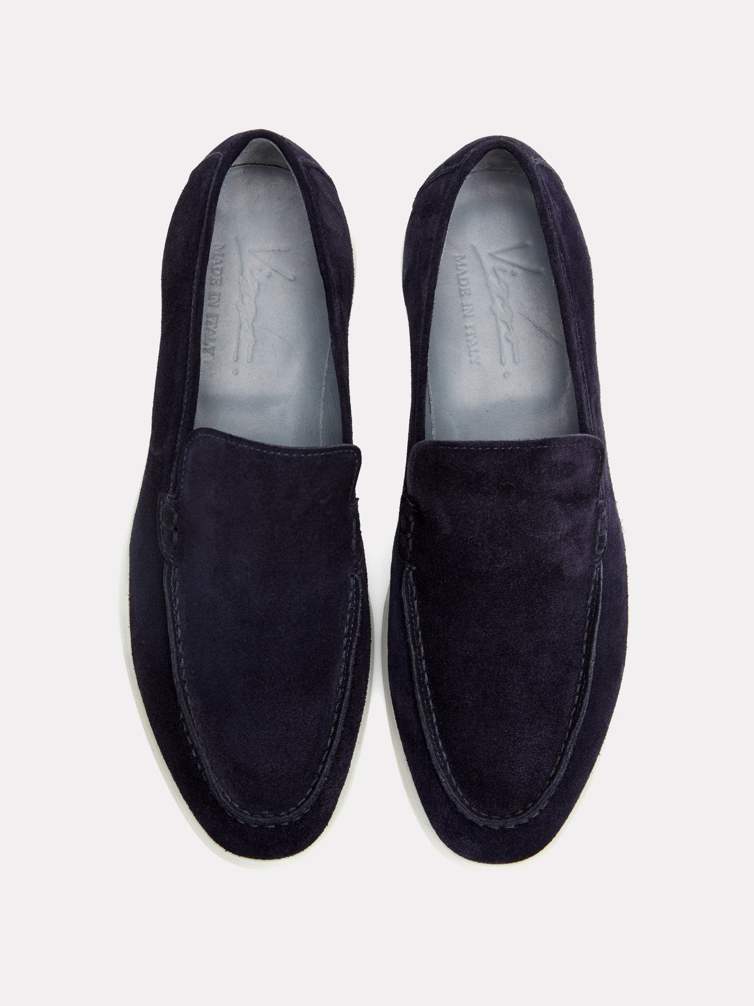 Mocasini navy din piele intoarsa - Viggo