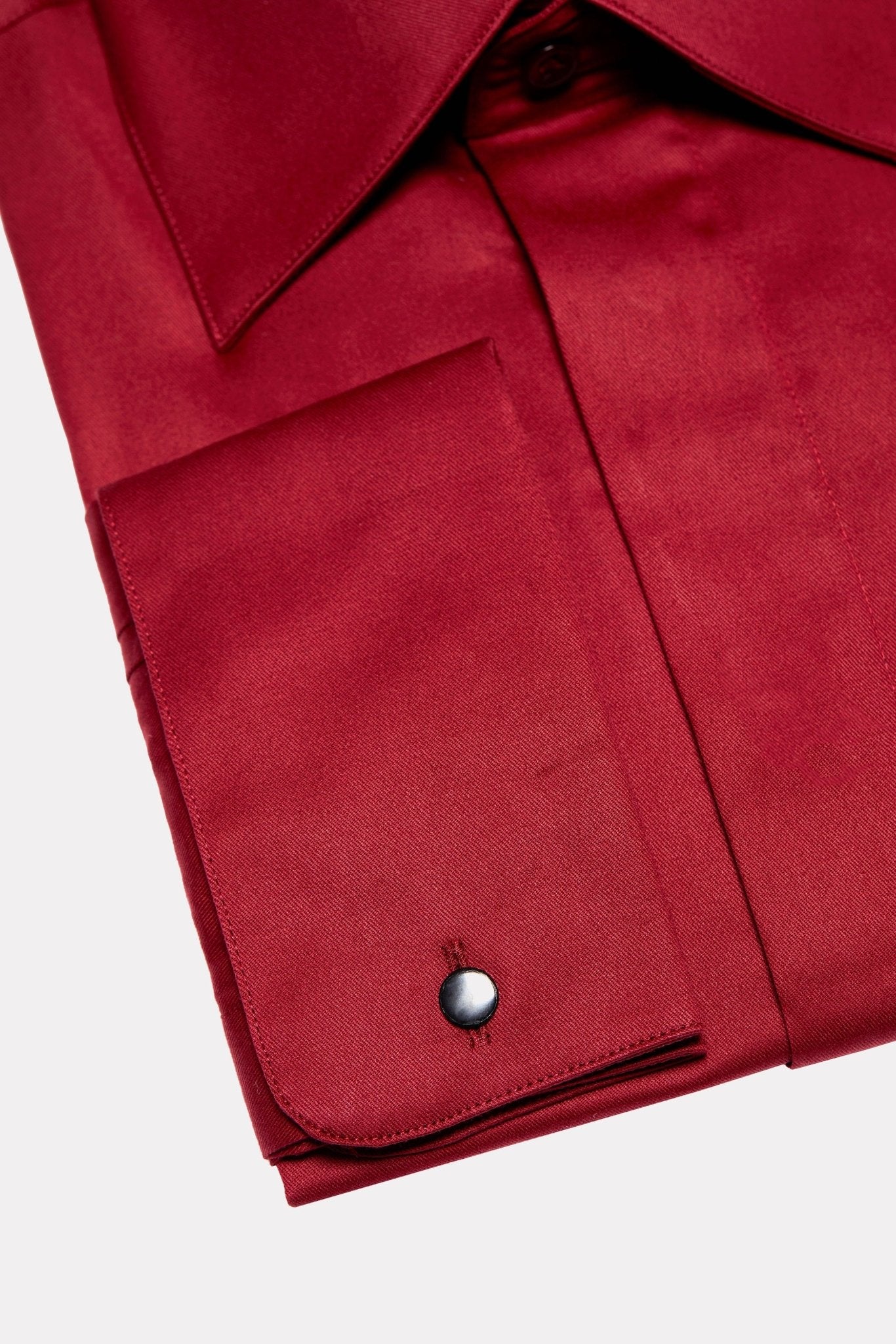 Camasa bordeaux cu nasturi ascunsi - Viggo