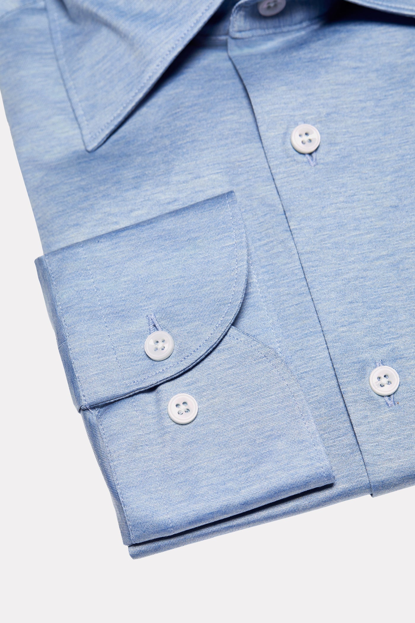 Camasa bleu jersey, tesatura techno