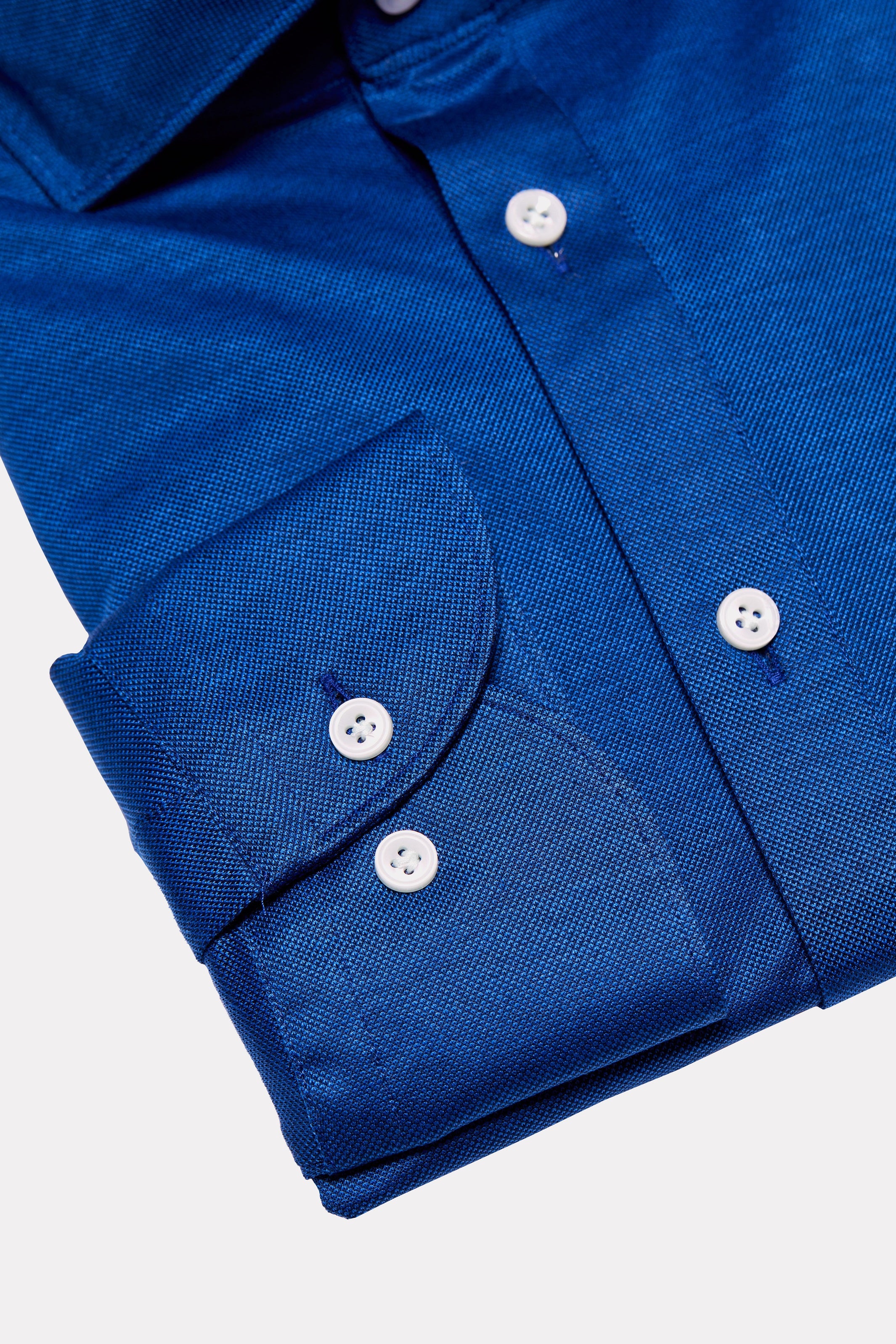 Blue popover shirt