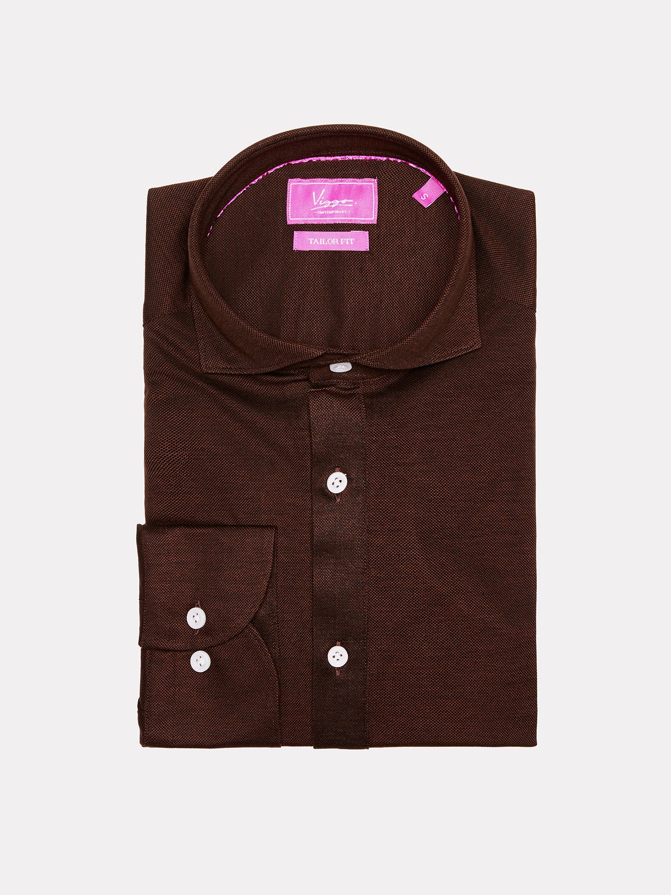 Brown popover shirt