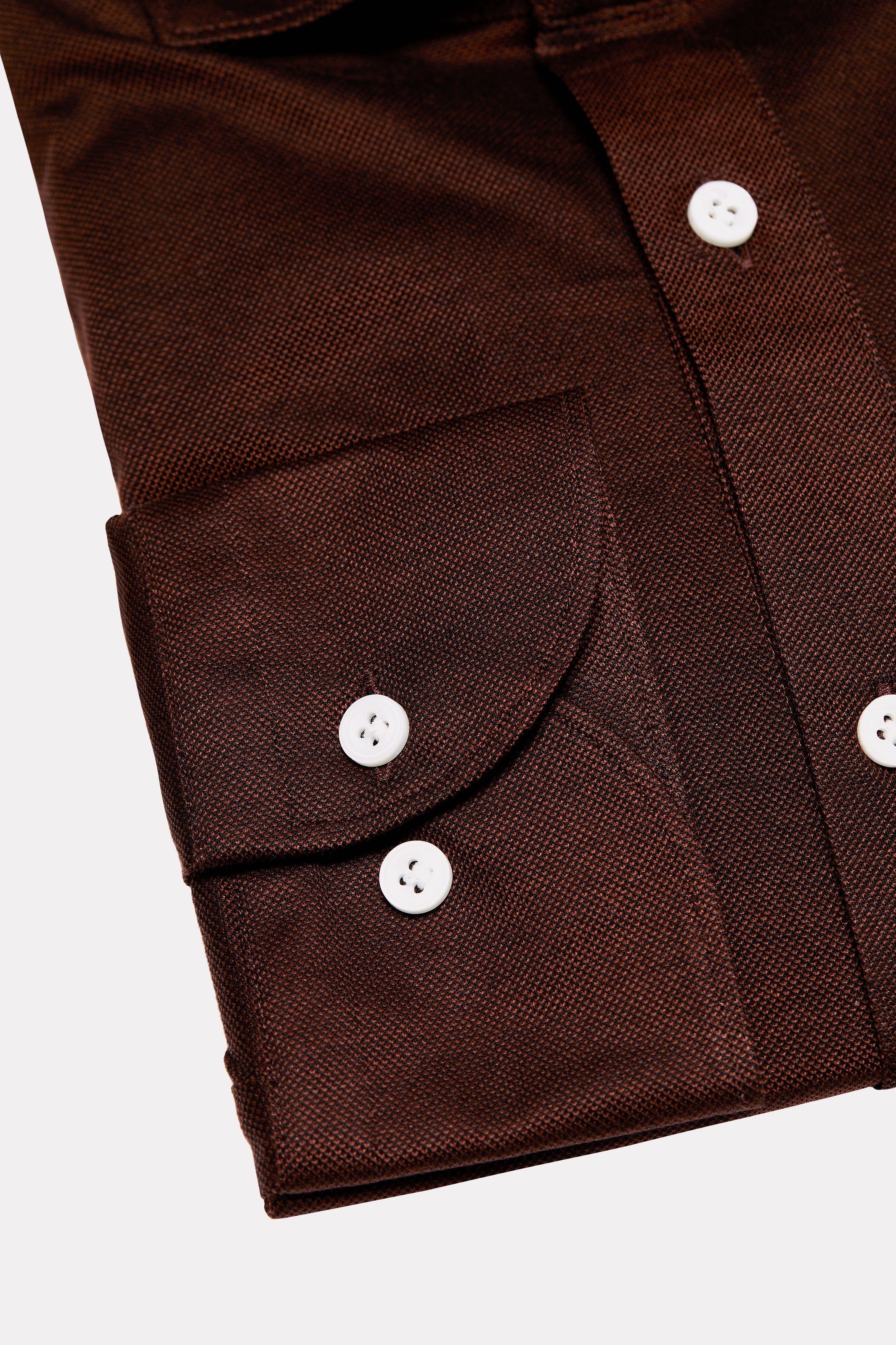 Brown popover shirt