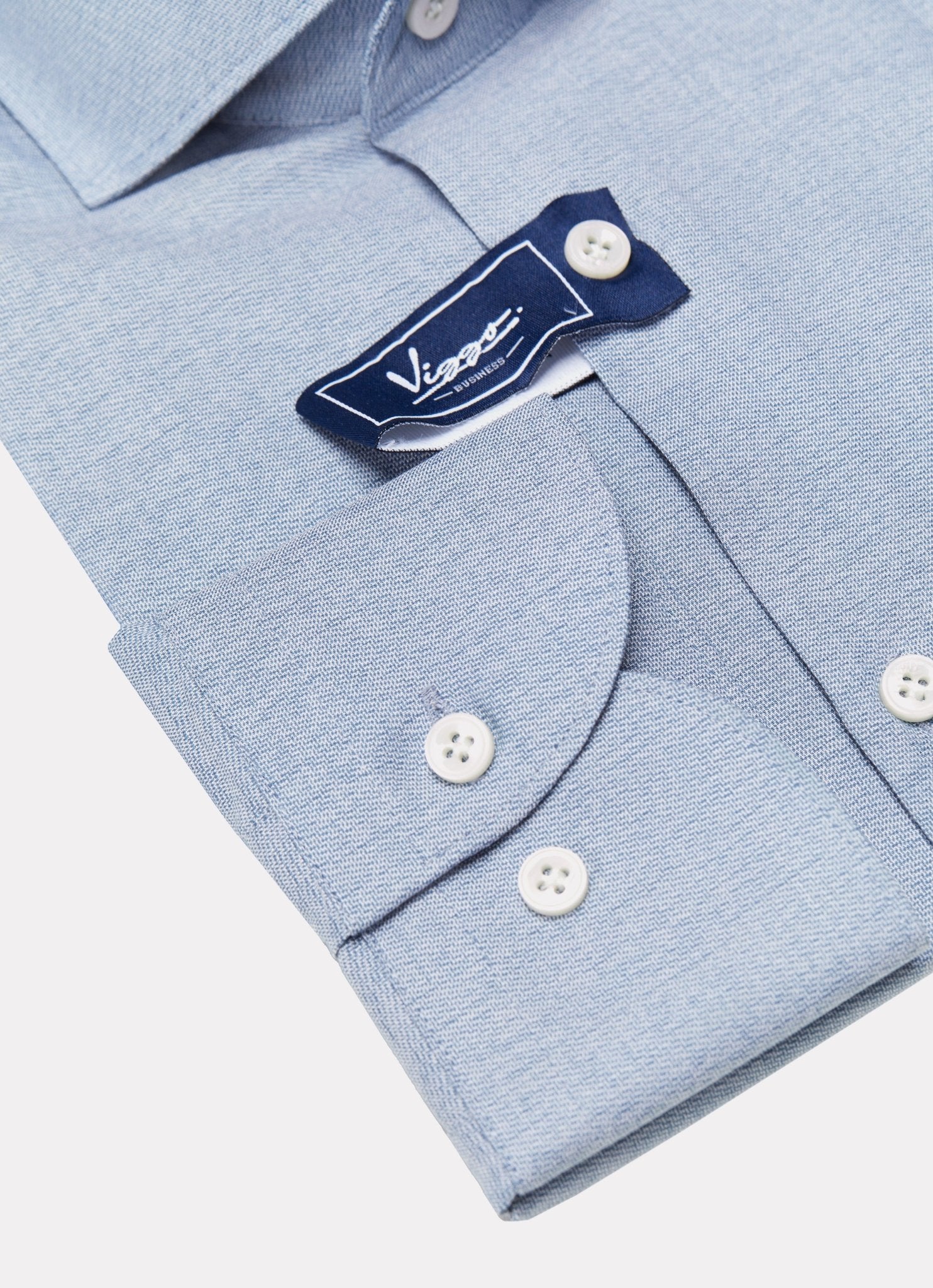 Camasa bleu denim din jerseu de bambus - Viggo