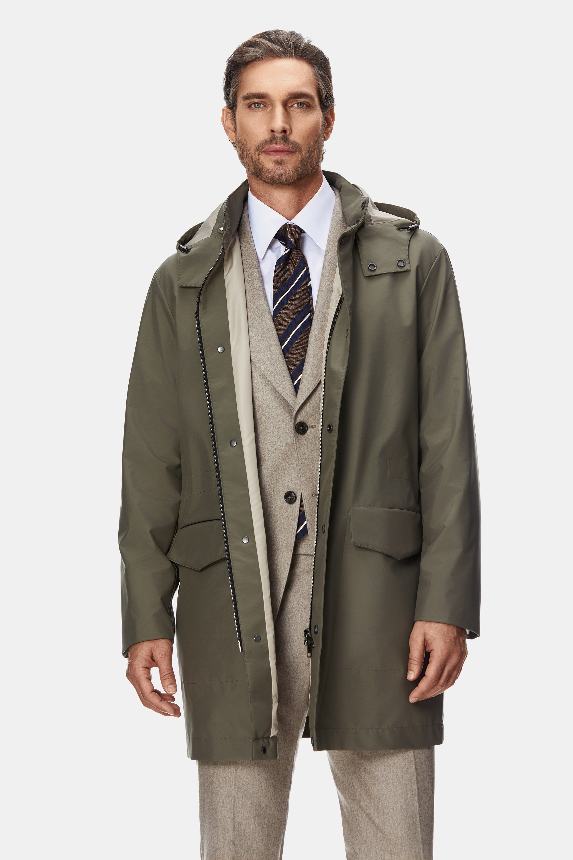 Trench tehno khaki